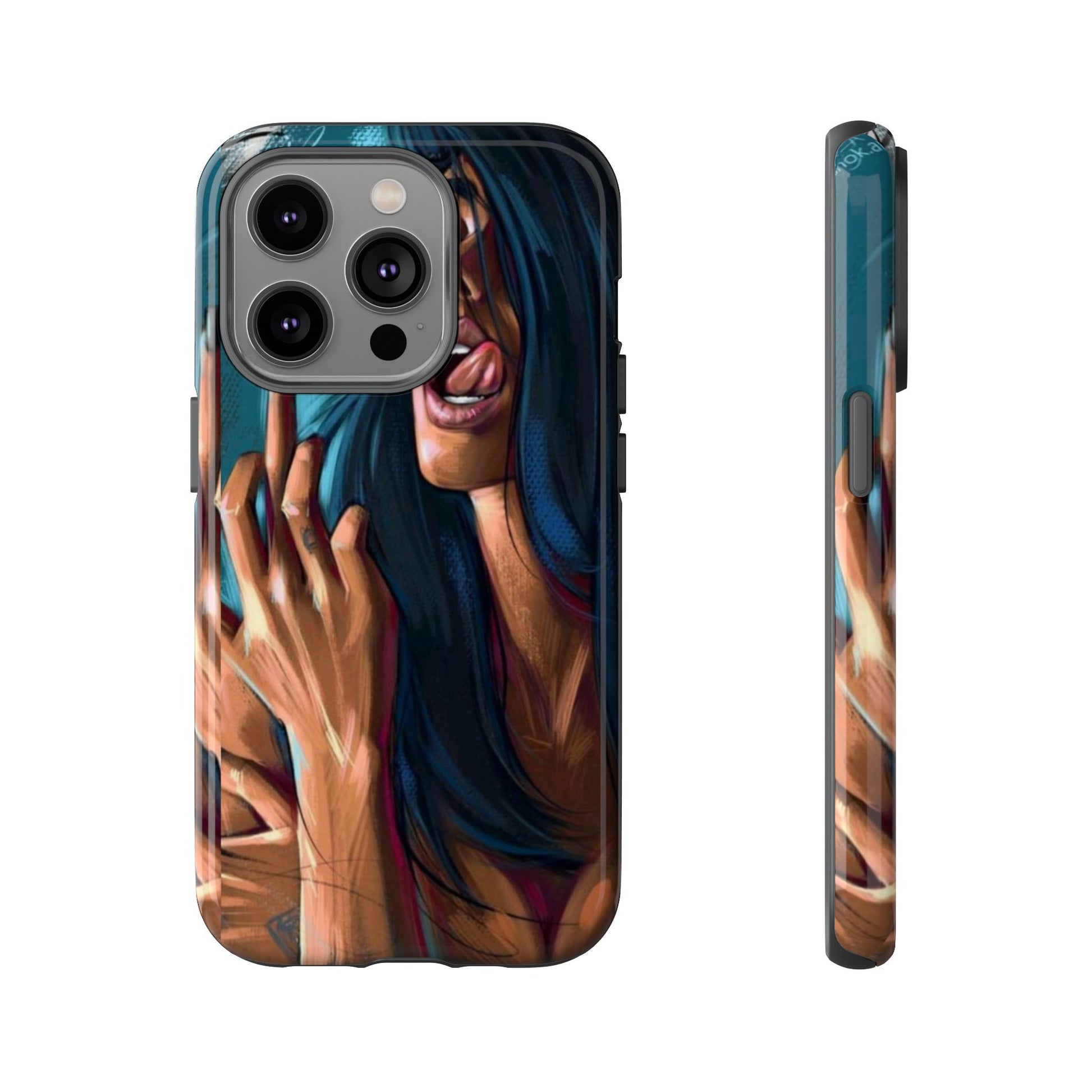 Tough Girl Theme Urban Design Cases for iPhones, Samsung, and Pixel