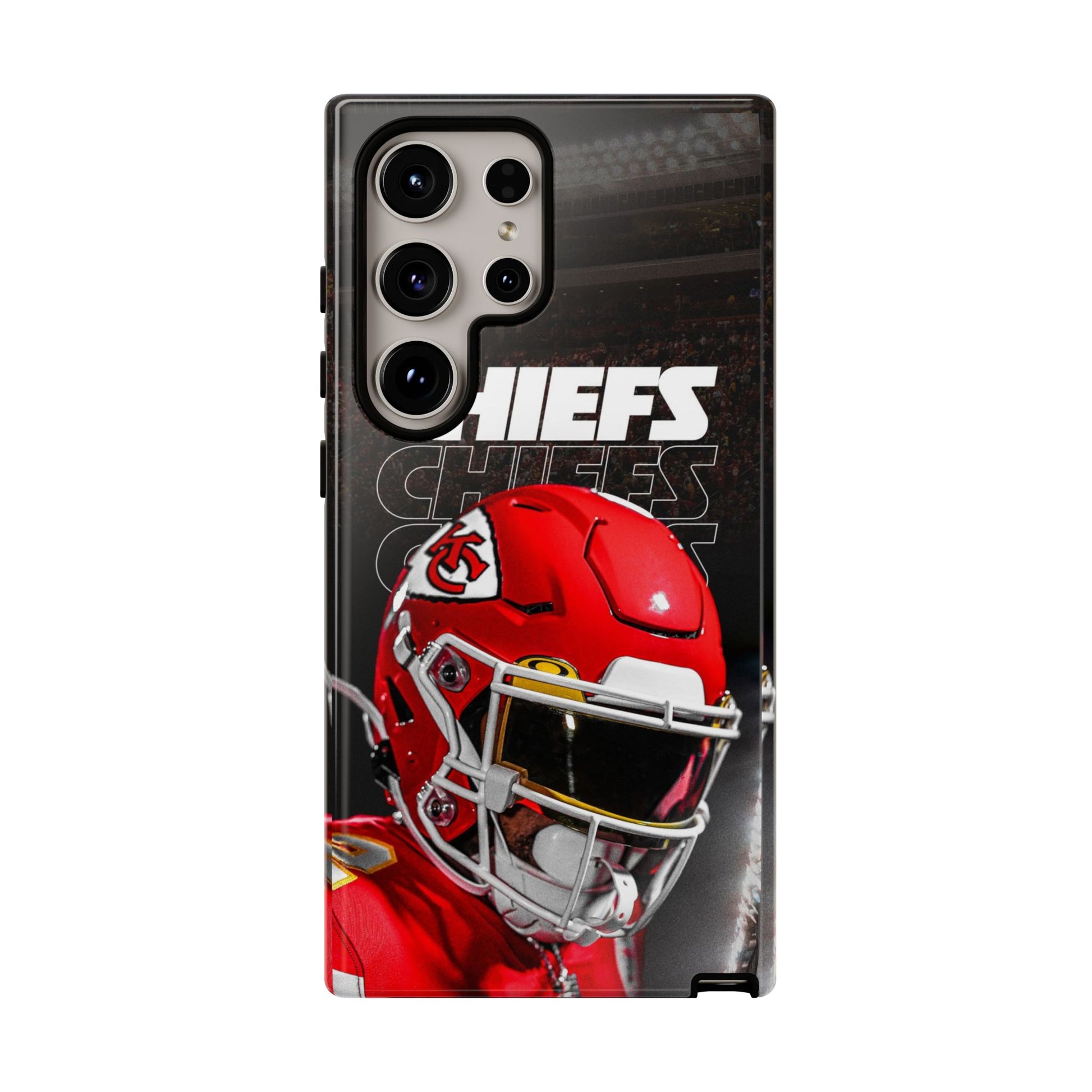 Kansas City Chiefs Football Helmet Logo Tough Cases for iPhones, Samsung, and Pixel