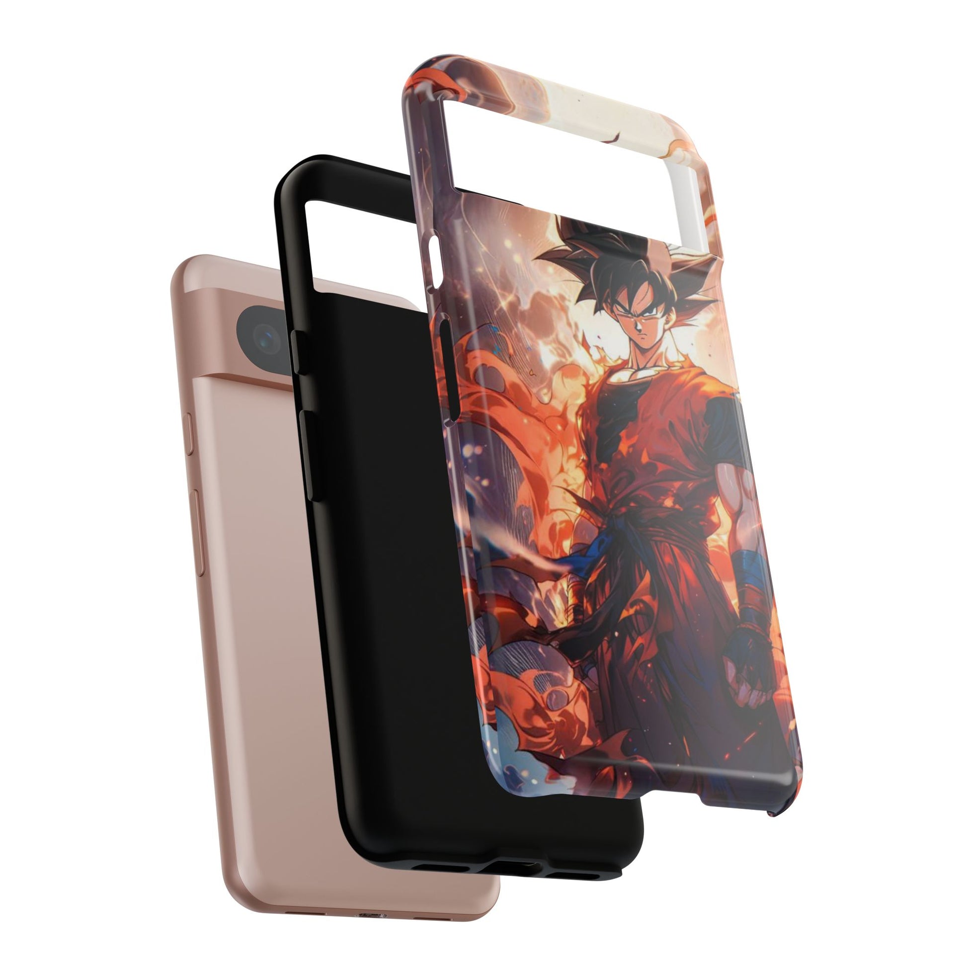 Anime Manga Dragon Ball Z Goku Tough Cases for iPhones, Samsung, and Pixel