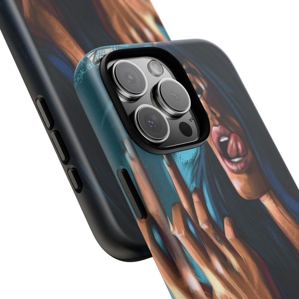 Tough Girl Theme Urban Design Cases for iPhones, Samsung, and Pixel