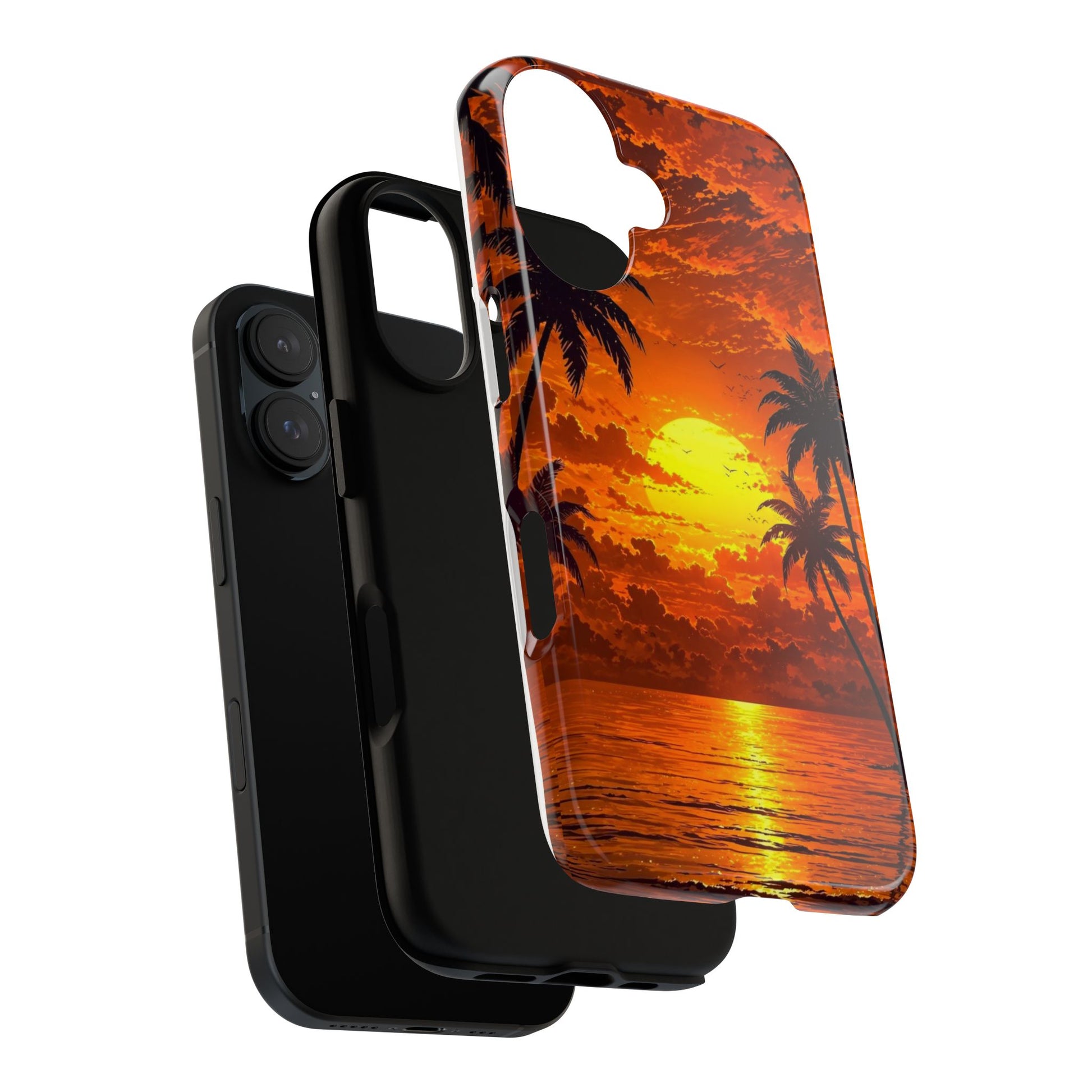 Beautiful Beach Sunset Tough Cases for iPhones, Samsung, and Pixel