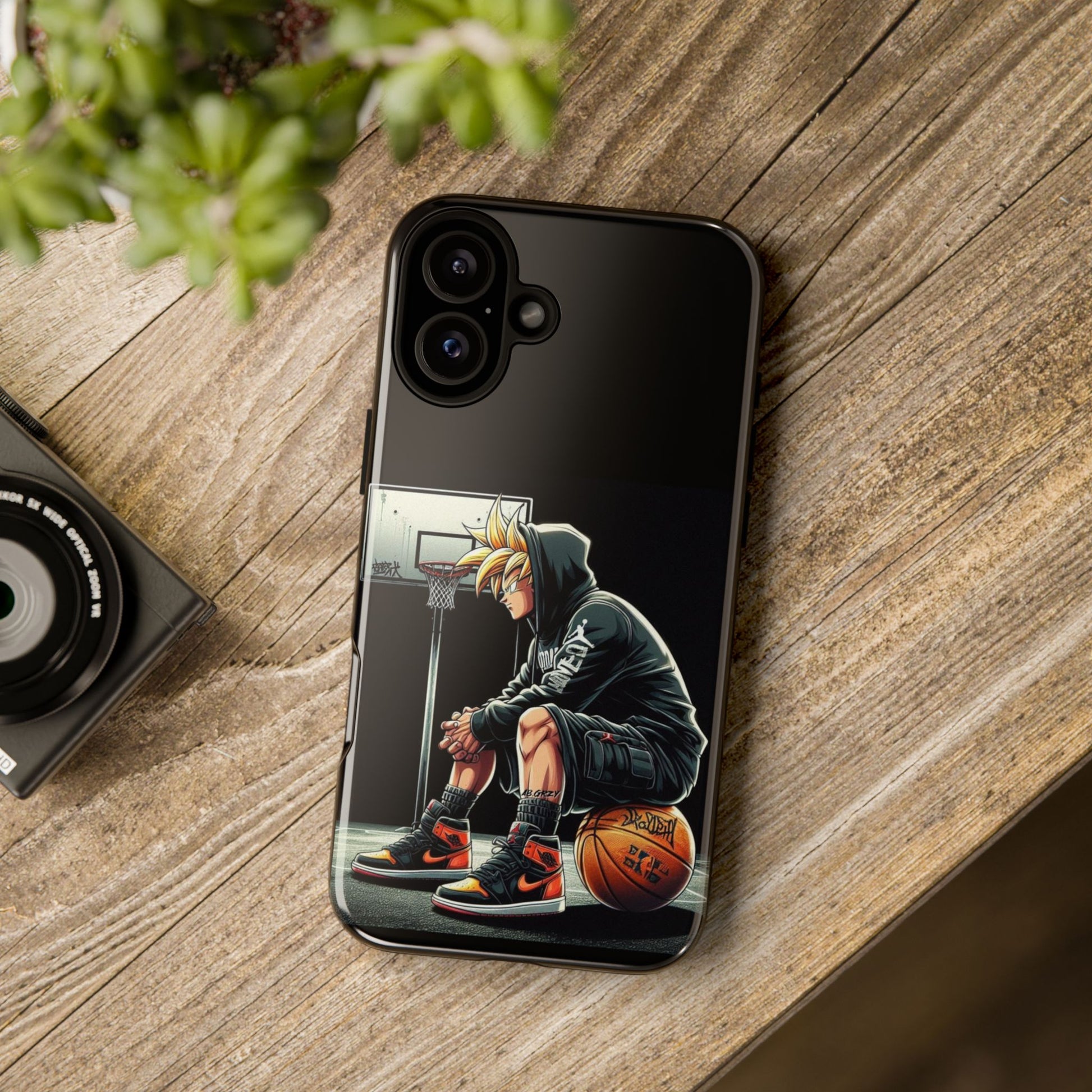 Son Goku Basketball Tough Cases for iPhones, Samsung, and Pixel
