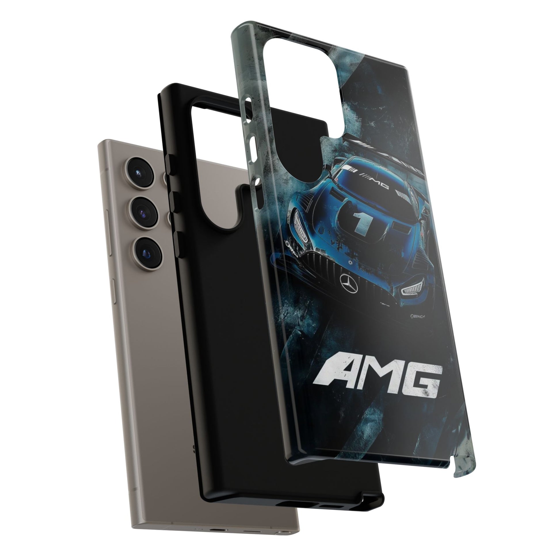 Mercedes AMG Racing Car Tough Cases for iPhones, Samsung, and Pixel