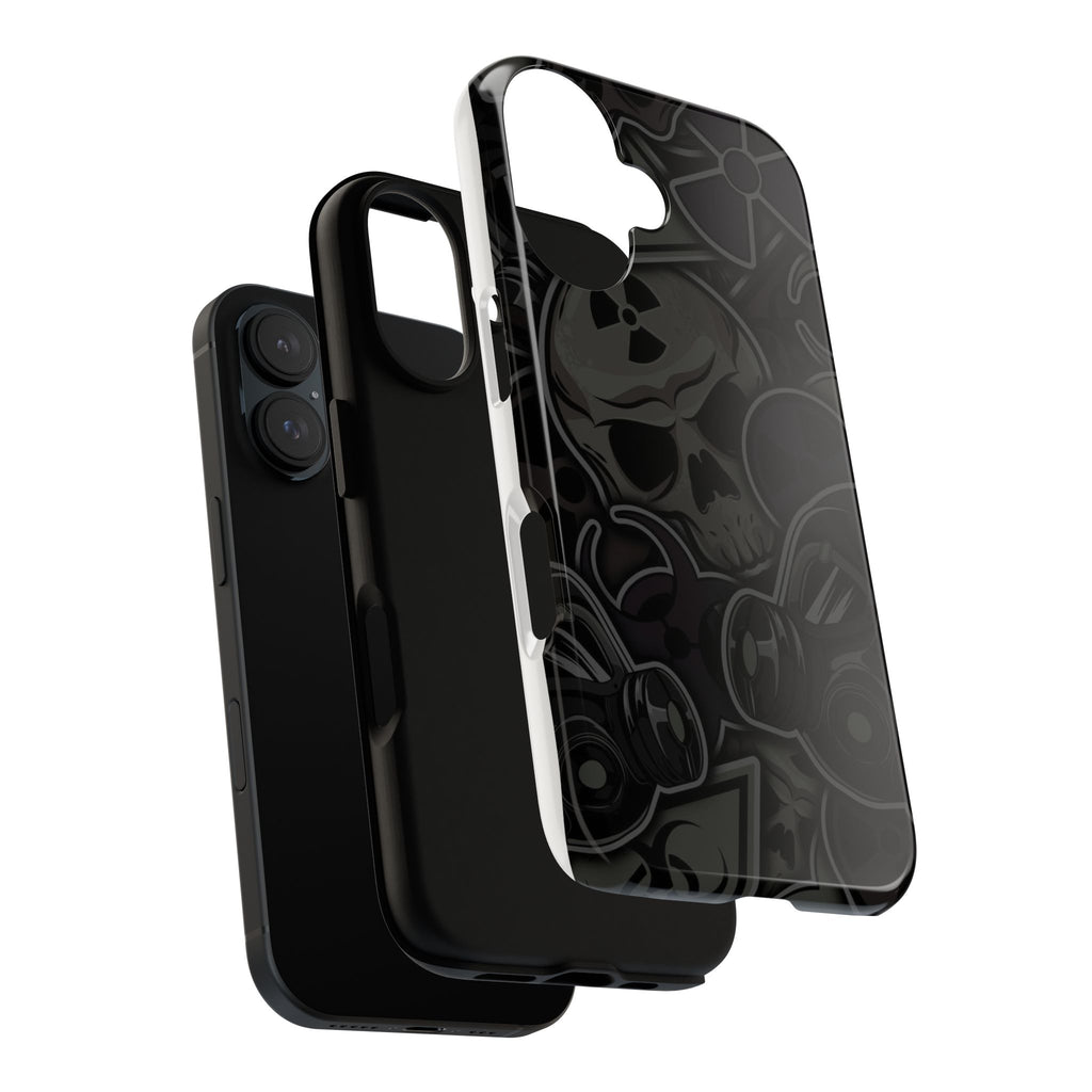 Tough Cases Phone Case, Edgy Skull Design Phone Cover, Gothic Cell Phone Shell