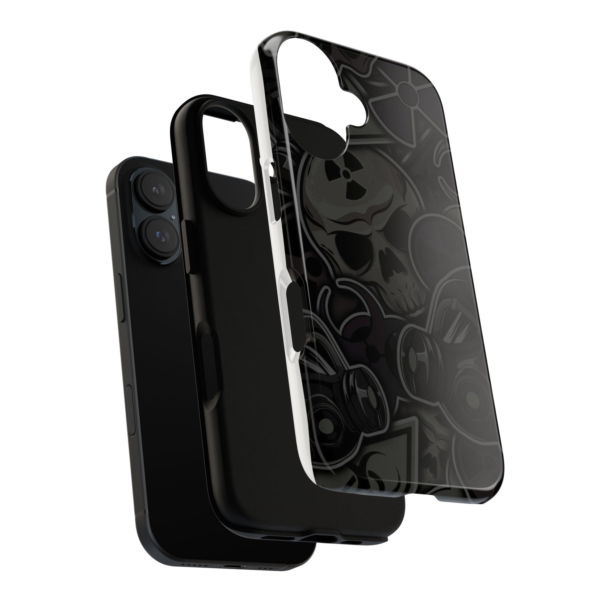 Tough Cases Phone Case, Edgy Skull Design Phone Cover, Gothic Cell Phone Shell