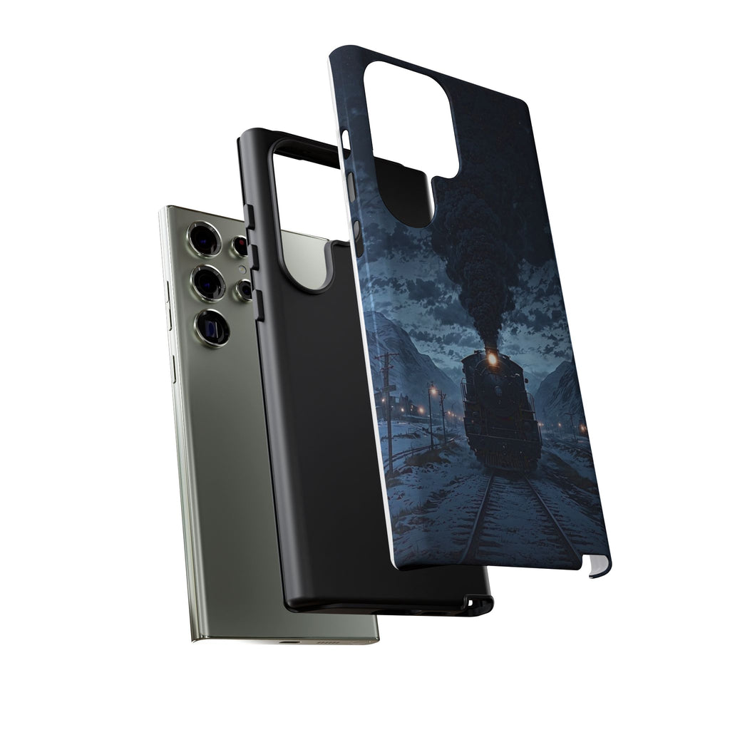 Steam Engine Train Themed Tough Cases for iPhones, Samsung, and Pixel