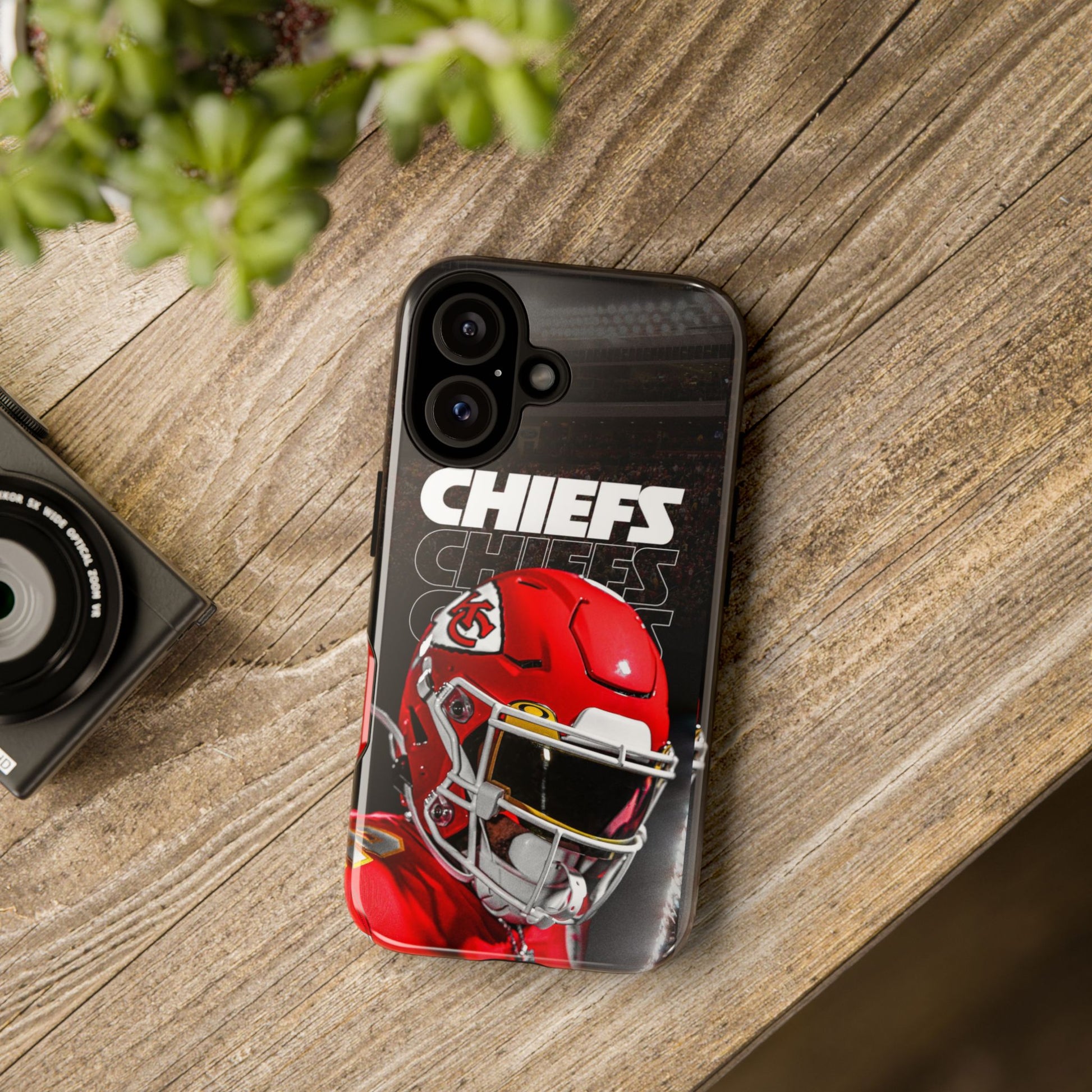 Kansas City Chiefs Football Helmet Logo Tough Cases for iPhones, Samsung, and Pixel