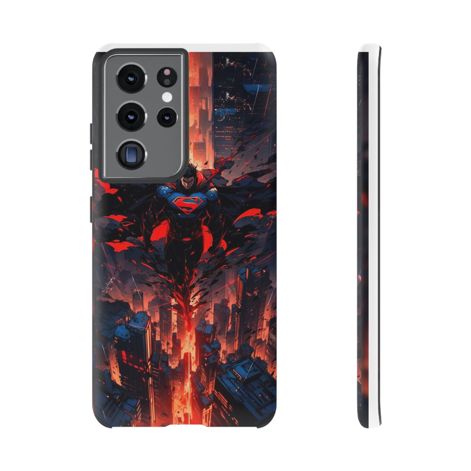 Anime Superman Tough Cases for iPhones, Samsung, and Pixel