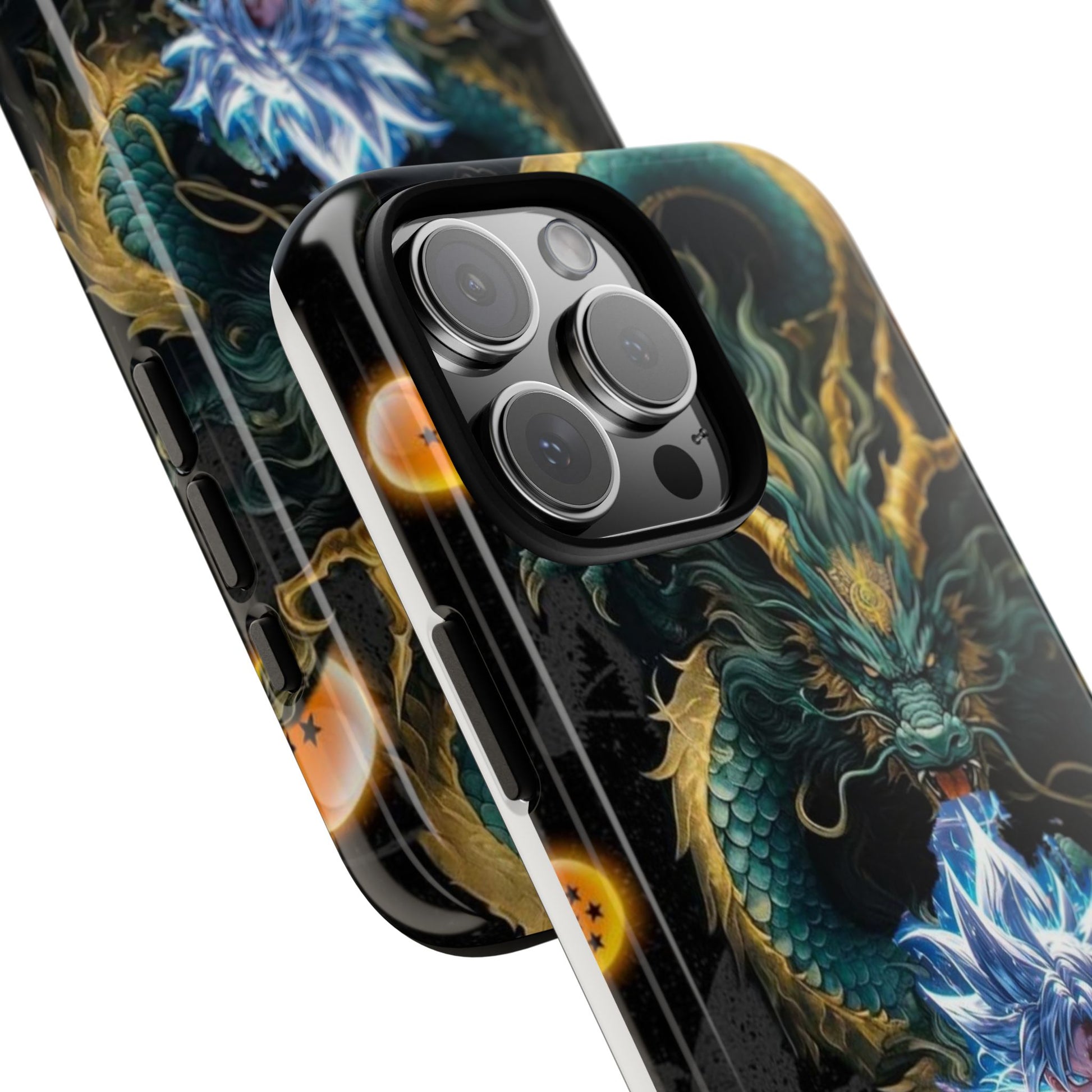 Anime Goku x Shenron Dragonball Z Tough Cases for iPhones, Samsung, and Pixel