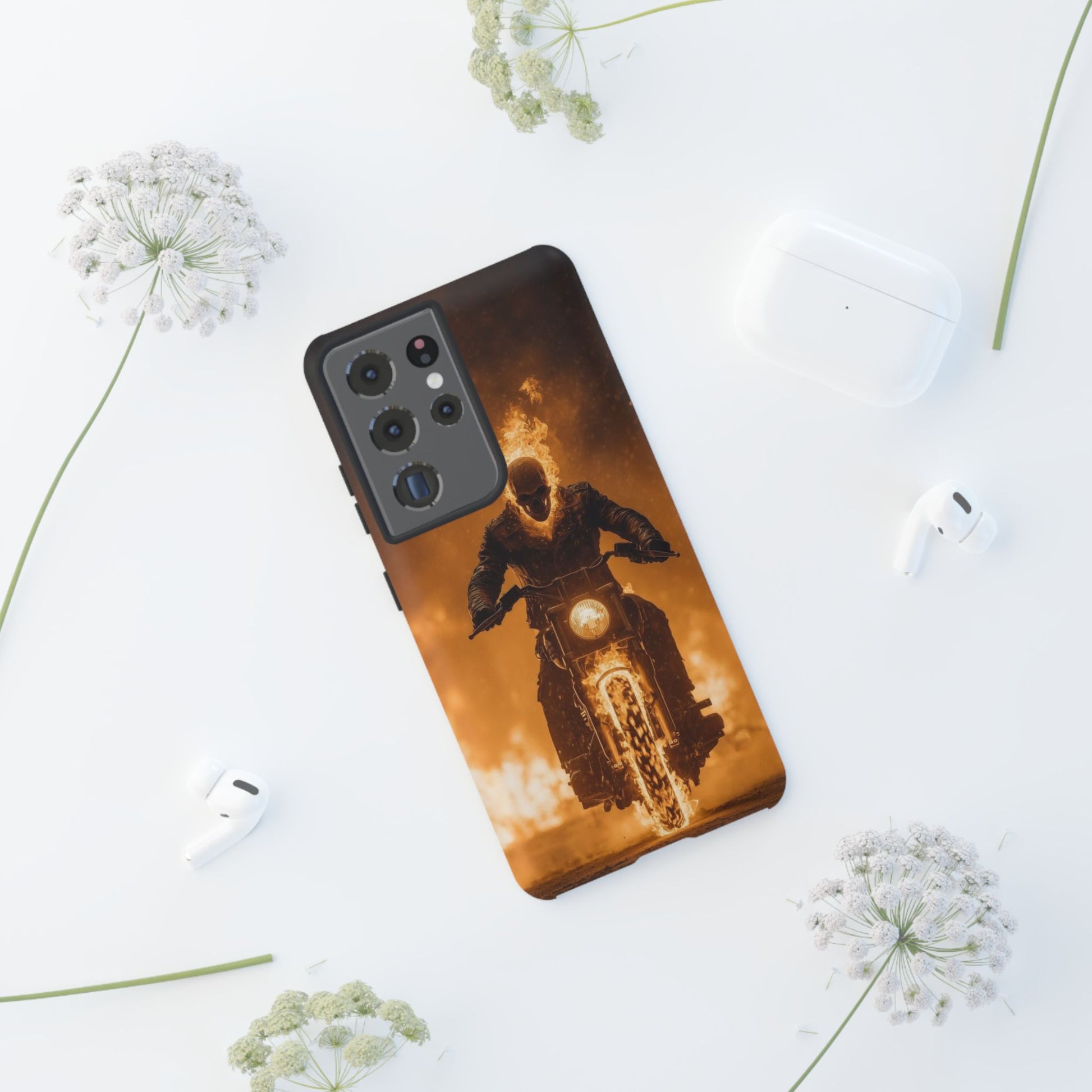 Marvel's Ghostrider Tough Cases for iPhones, Samsung, and Pixel