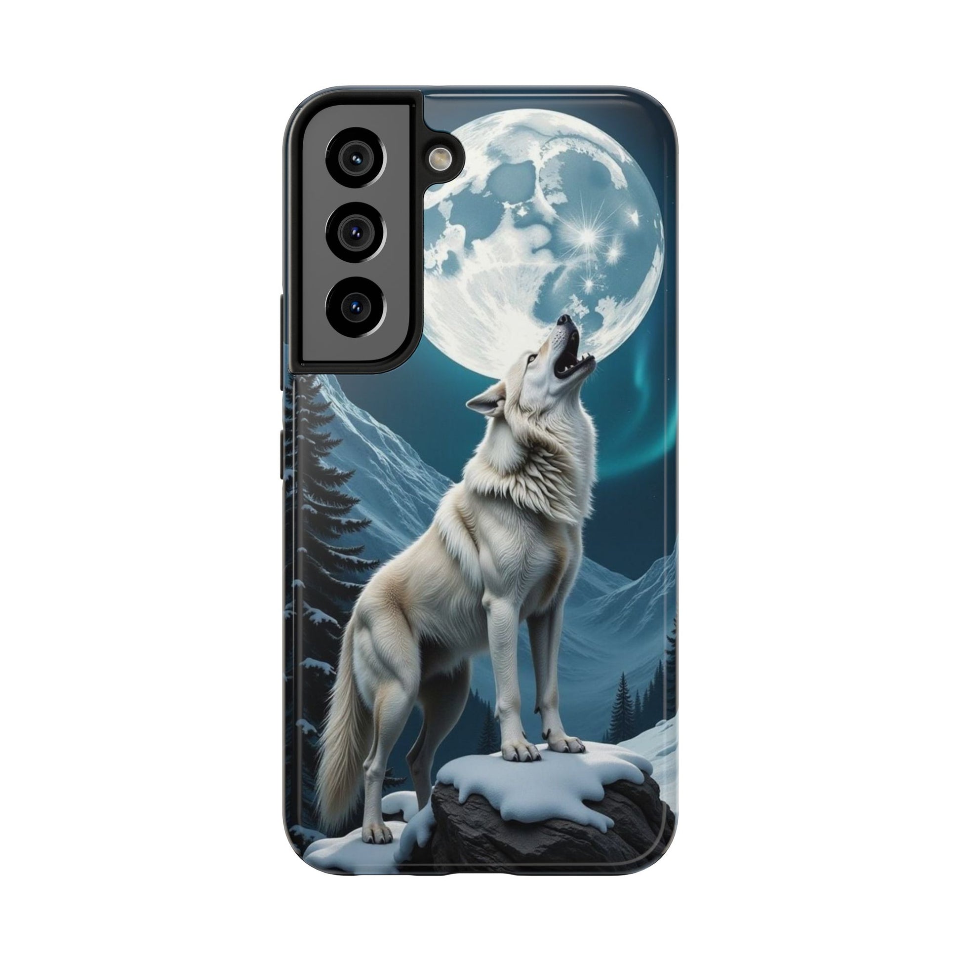 Howling Wolf Theme Phone Cases for iPhones & Samsung Phones
