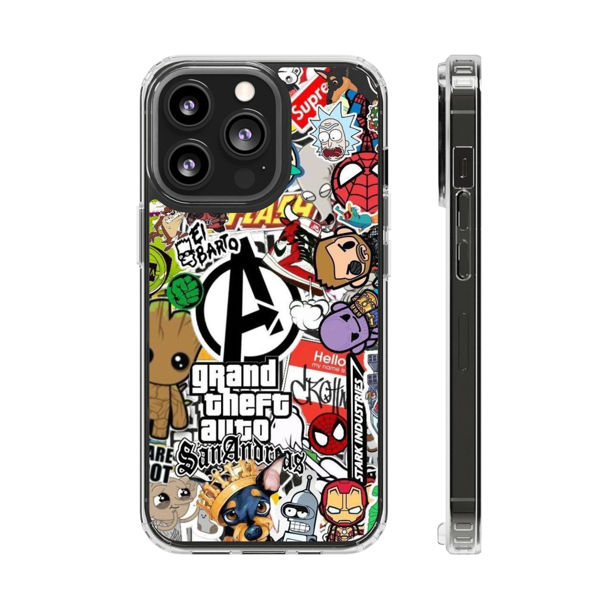 Phone Case, Sticker Bomb Design for iPhone and Samsung - Decal, Cover, Vinyl,