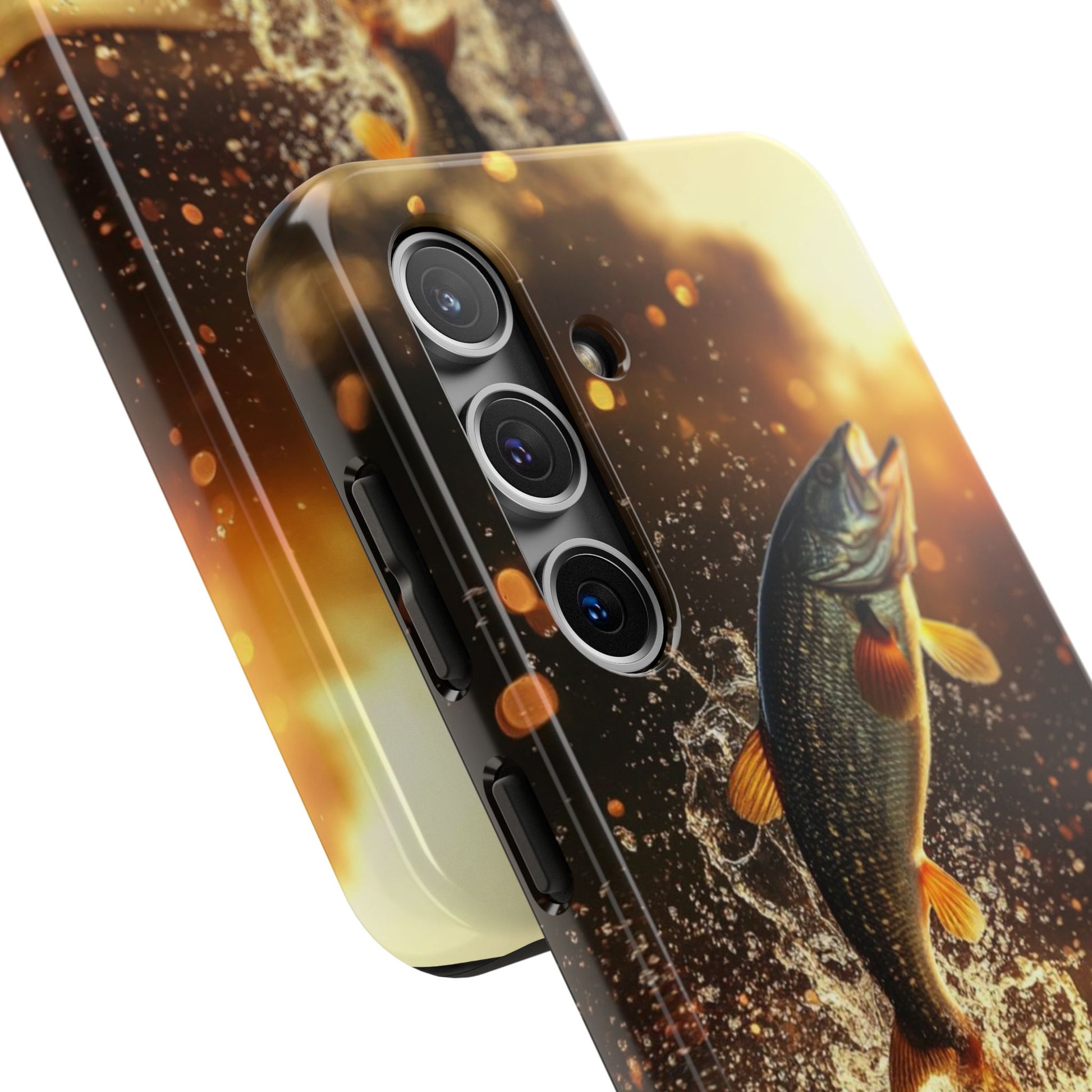 Jumping Bass Fish Theme Phone Cases for iPhones & Samsung Phones