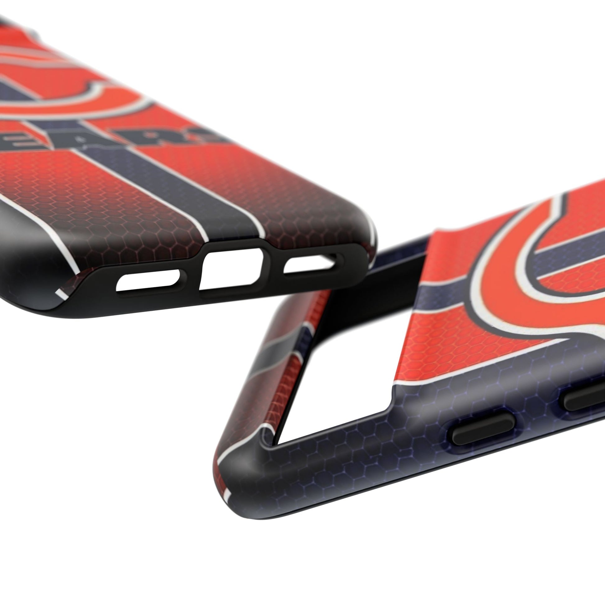 Chicago Bears Stripes Football Phone Case, Tough Cases for iPhones, Samsung, and Pixel