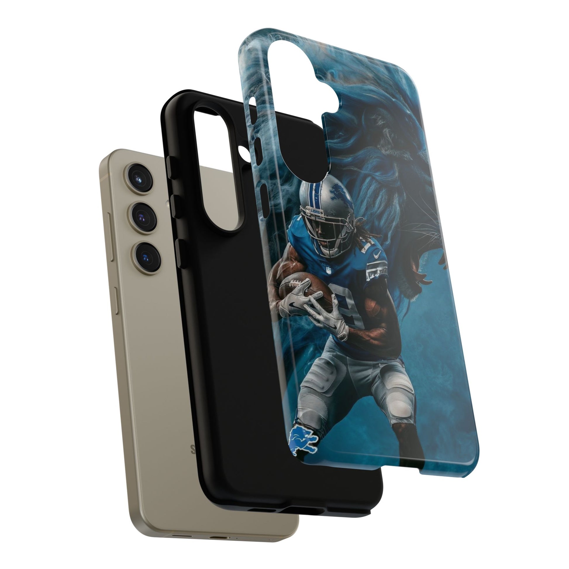 Detroit Lions Player Football Phone Case, Tough Cases for iPhones, Samsung, and Pixel
