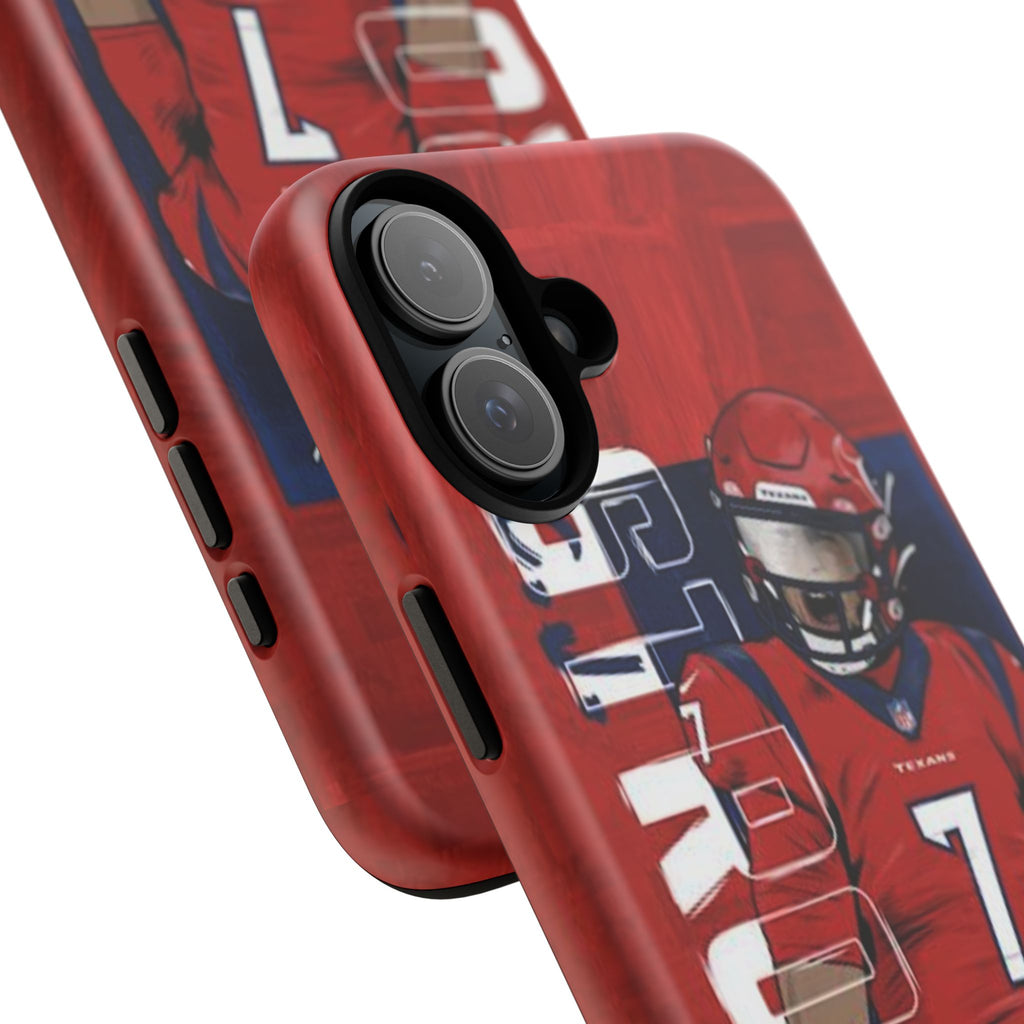Houston Texans Football CJ Stroud Tough Cases for iPhones, Samsung, and Pixel
