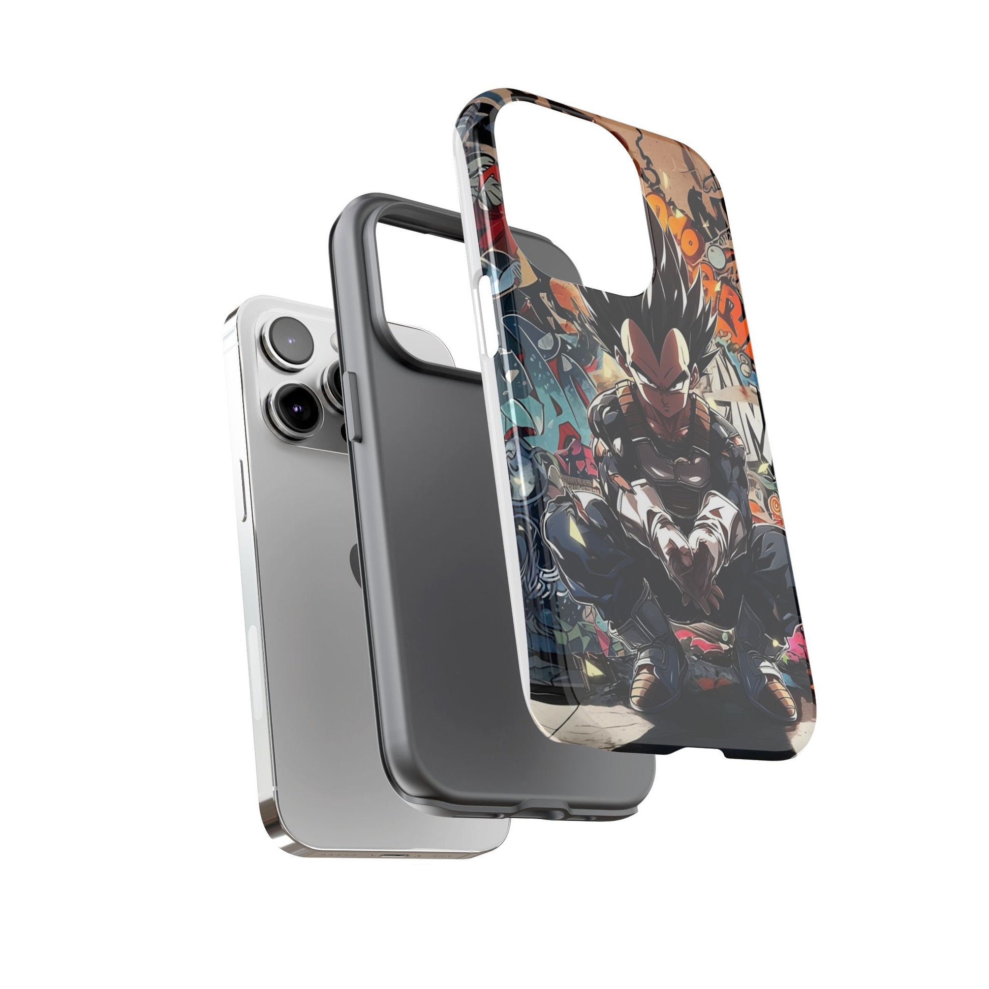 Anime Vegeta Dragon ball Z Tough Cases for iPhones, Samsung, and Pixel