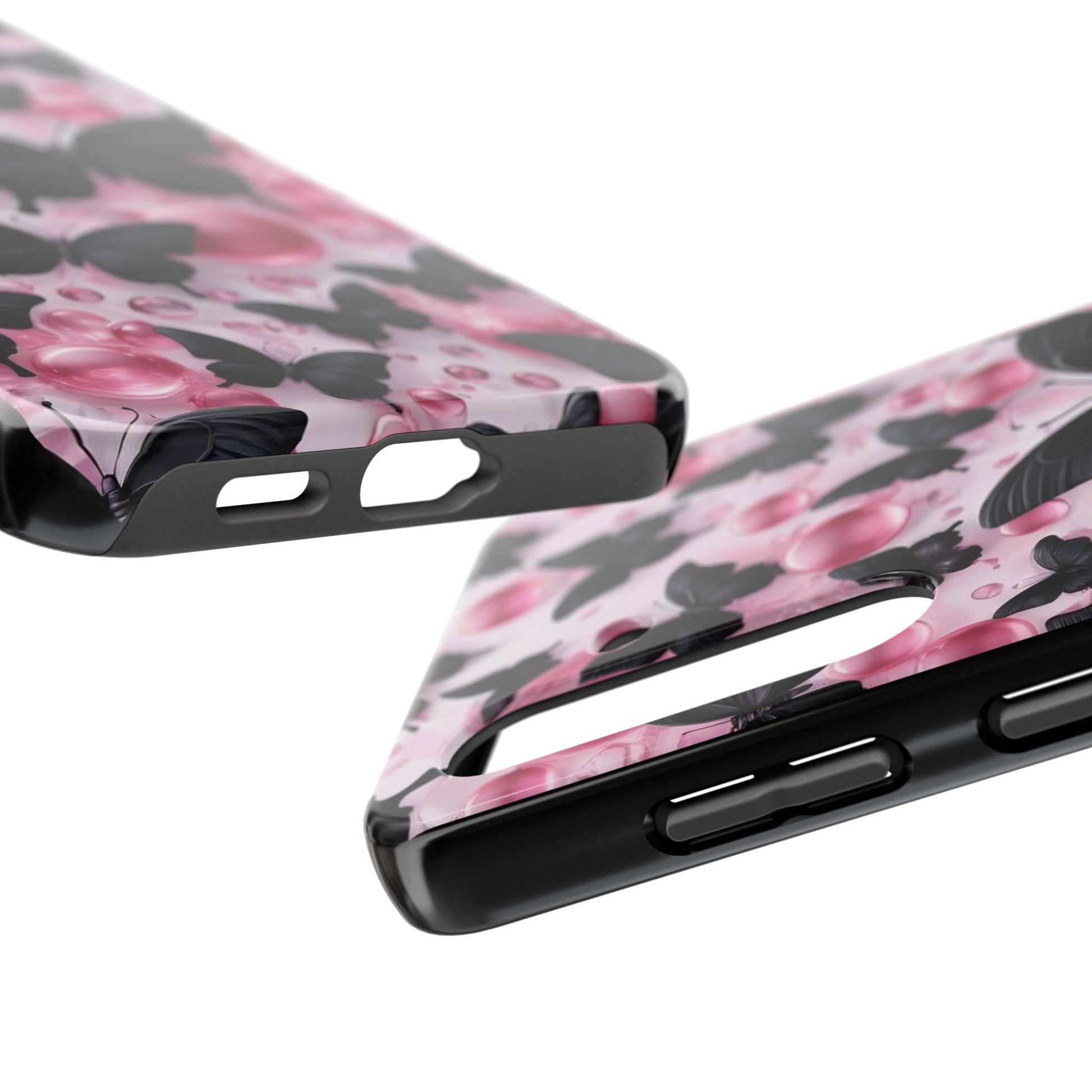 Pearls and Butterflies Theme Phone Cases for iPhones & Samsung Phones
