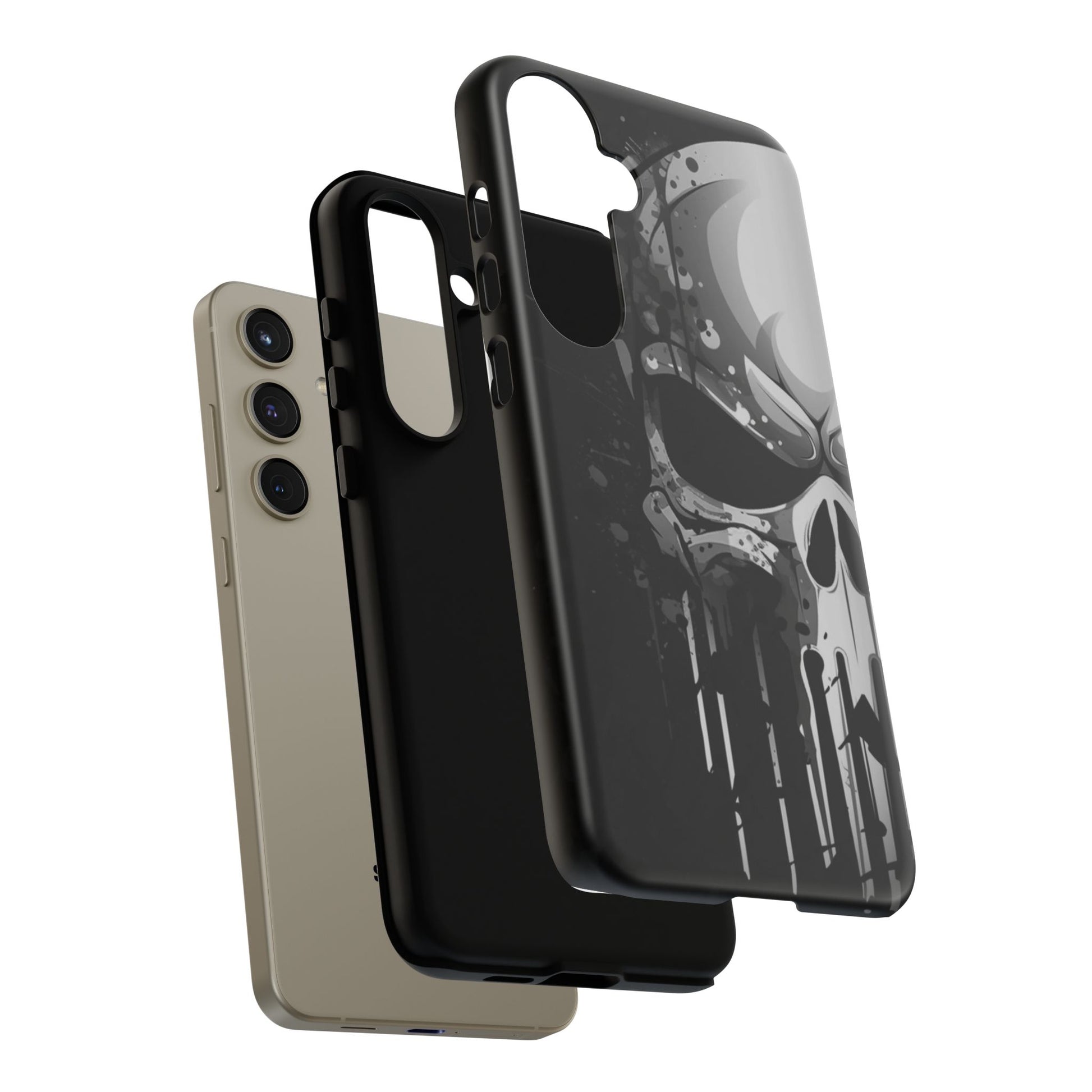 Punisher Skull Tough Cases for iPhones, Samsung, and Pixel