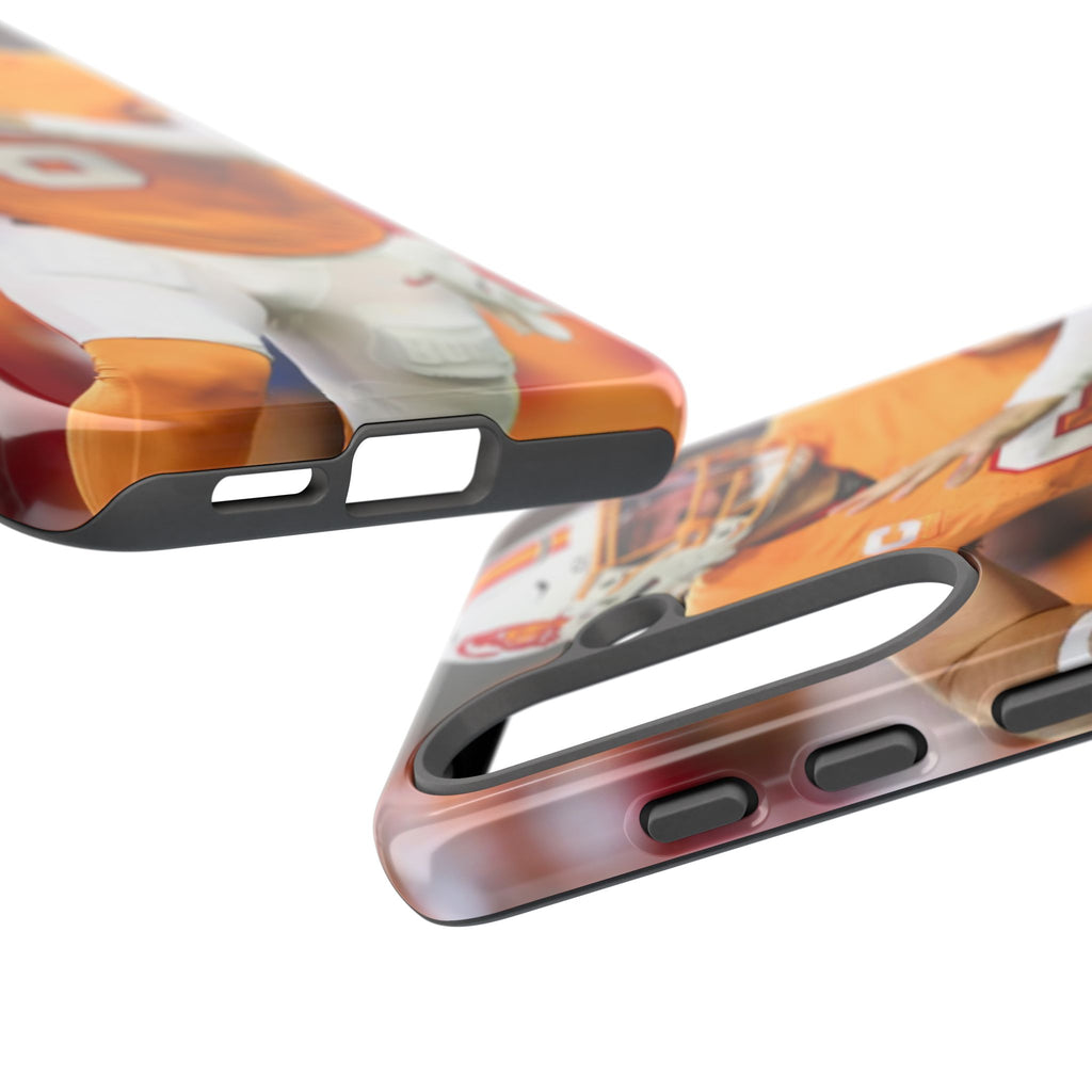 Tampa Bay Buccaneers Baker Mayfield Football Tough Cases for iPhones, Samsung, and Pixel