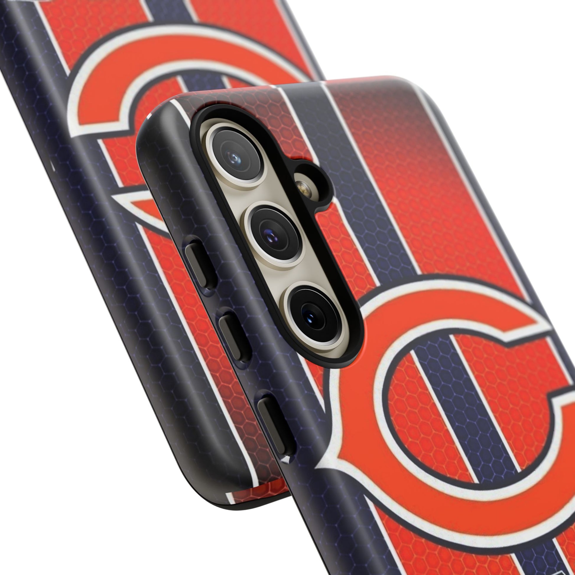 Chicago Bears Stripes Football Phone Case, Tough Cases for iPhones, Samsung, and Pixel