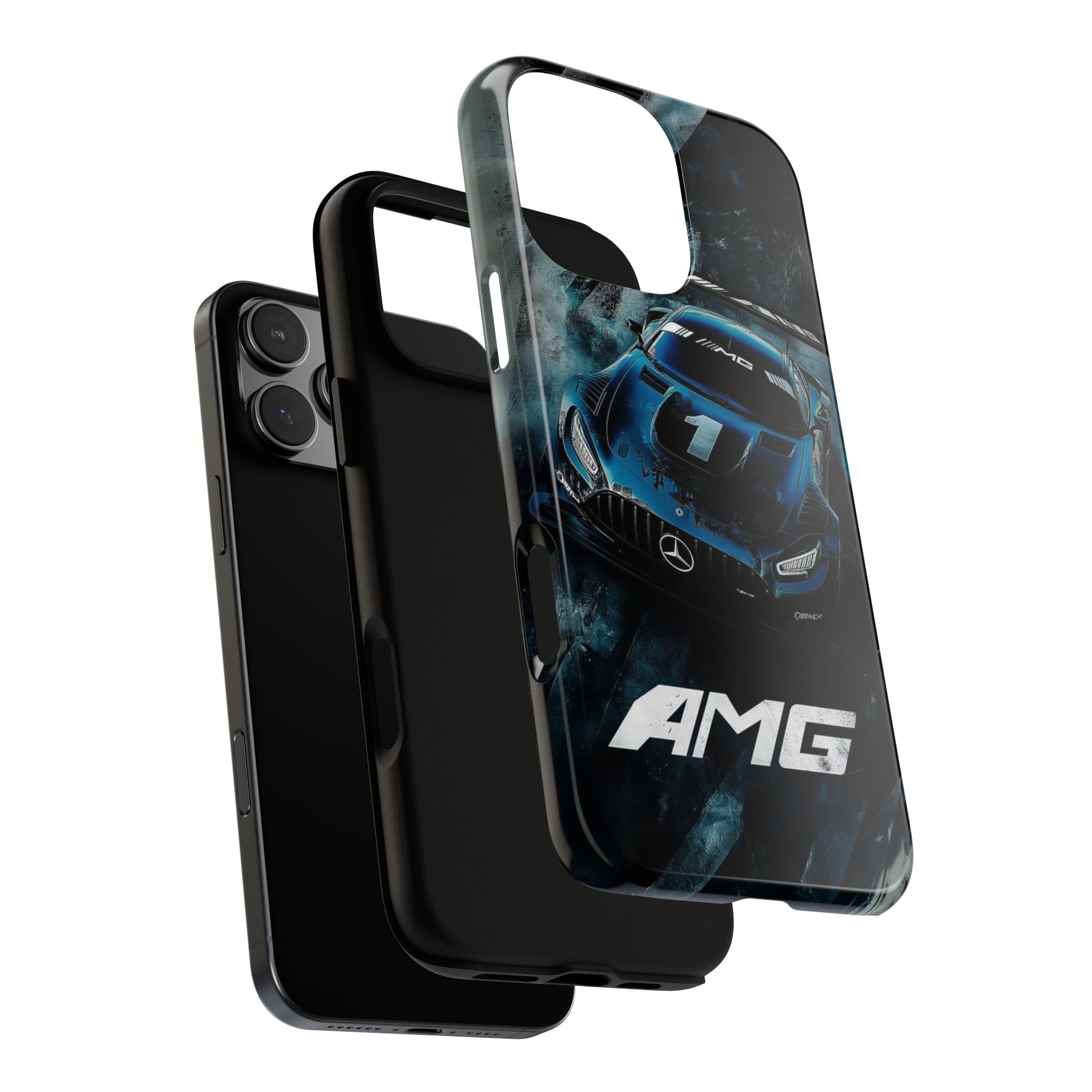 Mercedes AMG Racing Car Tough Cases for iPhones, Samsung, and Pixel