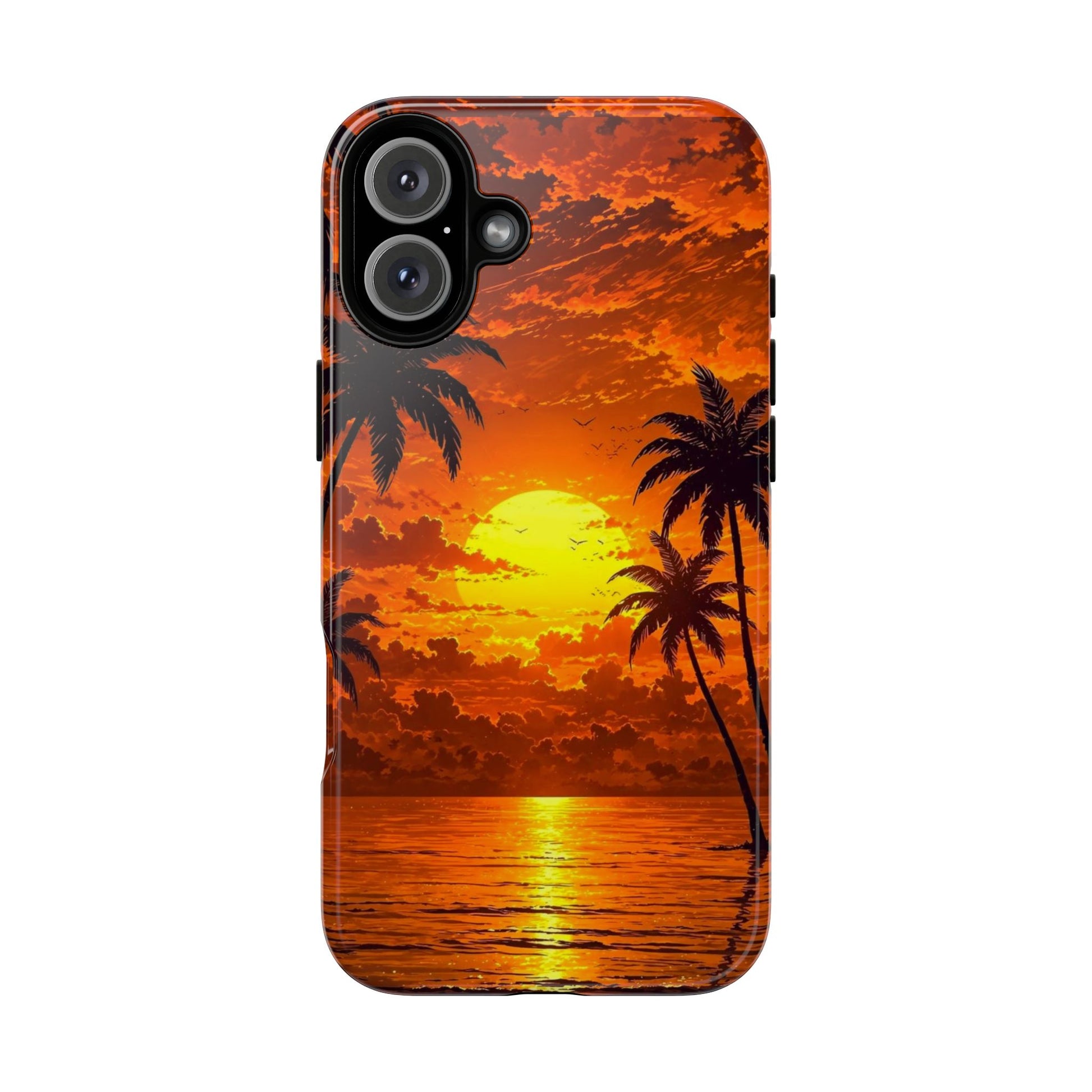 Beautiful Beach Sunset Tough Cases for iPhones, Samsung, and Pixel