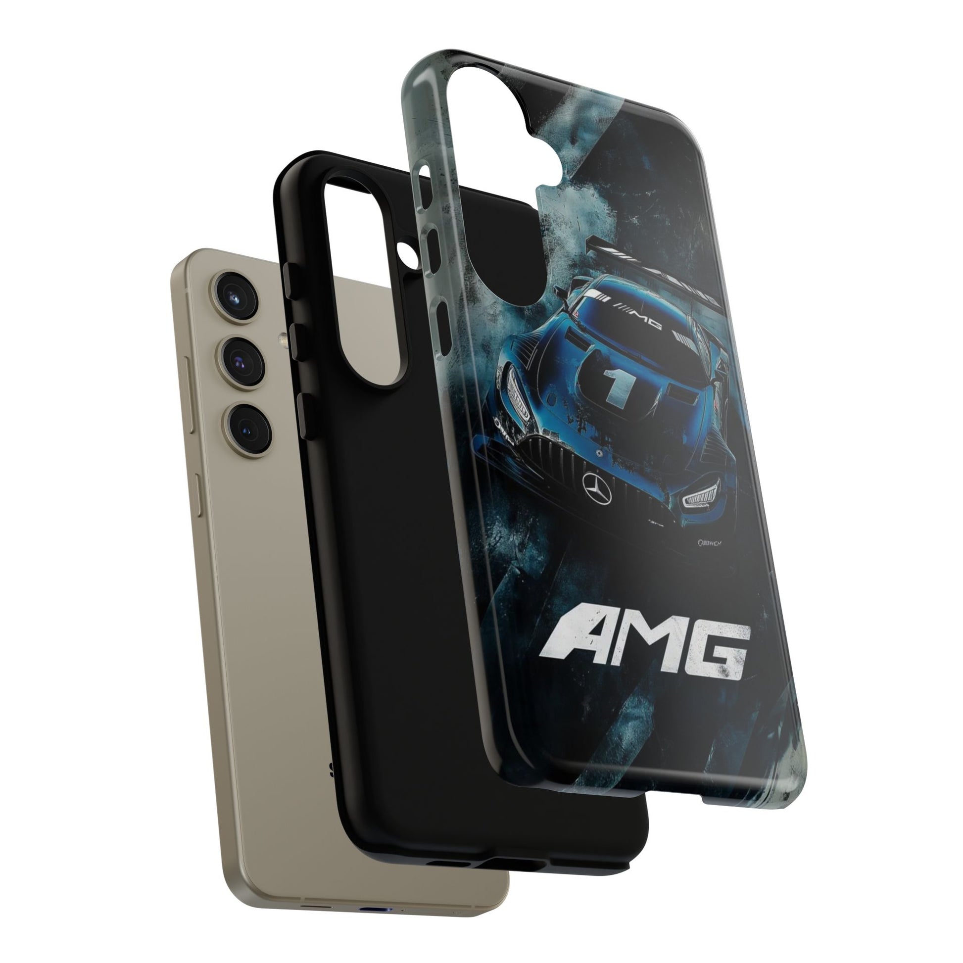 Mercedes AMG Racing Car Tough Cases for iPhones, Samsung, and Pixel