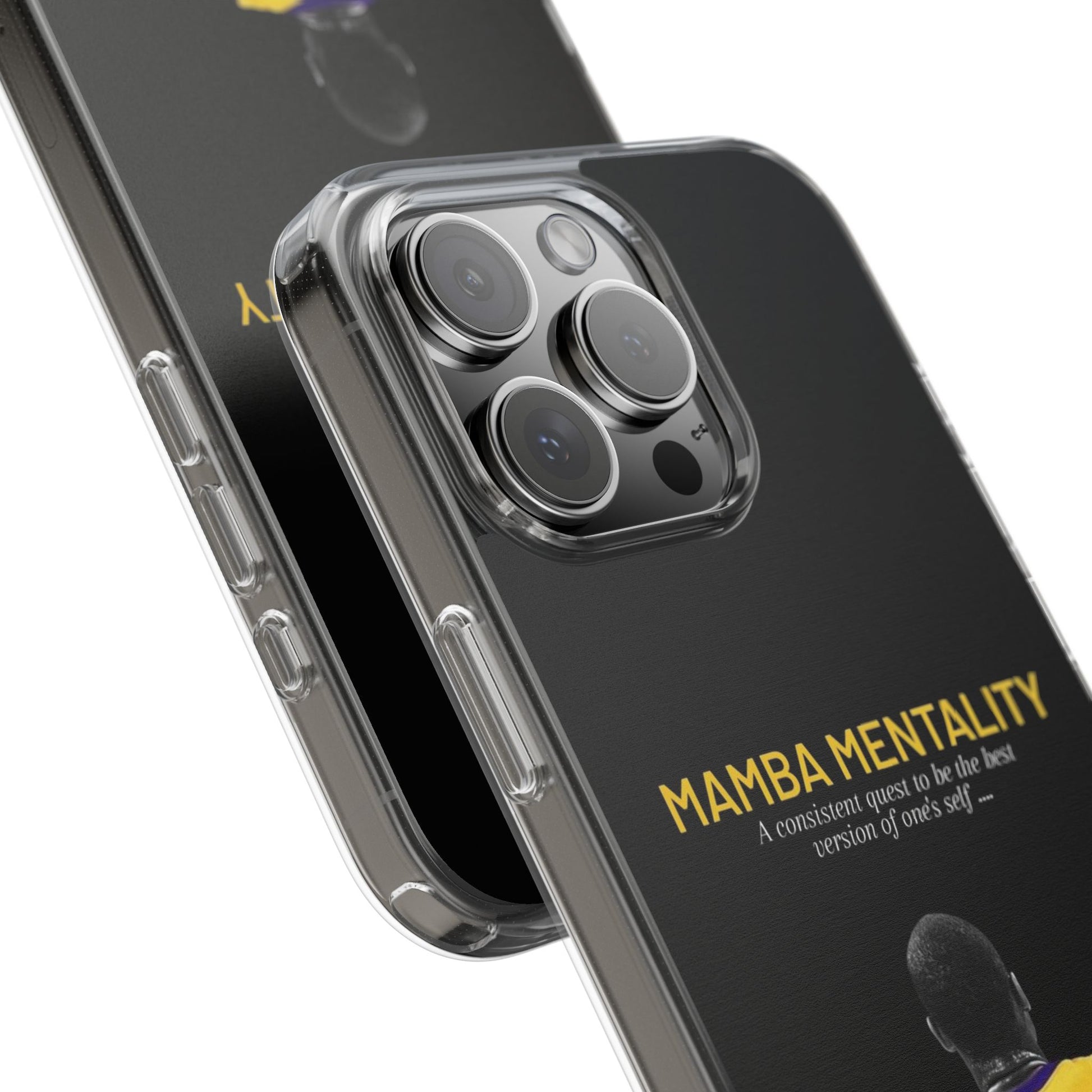 Kobe Mamba Mentality Basketball Inspired design Clear Phone Cases