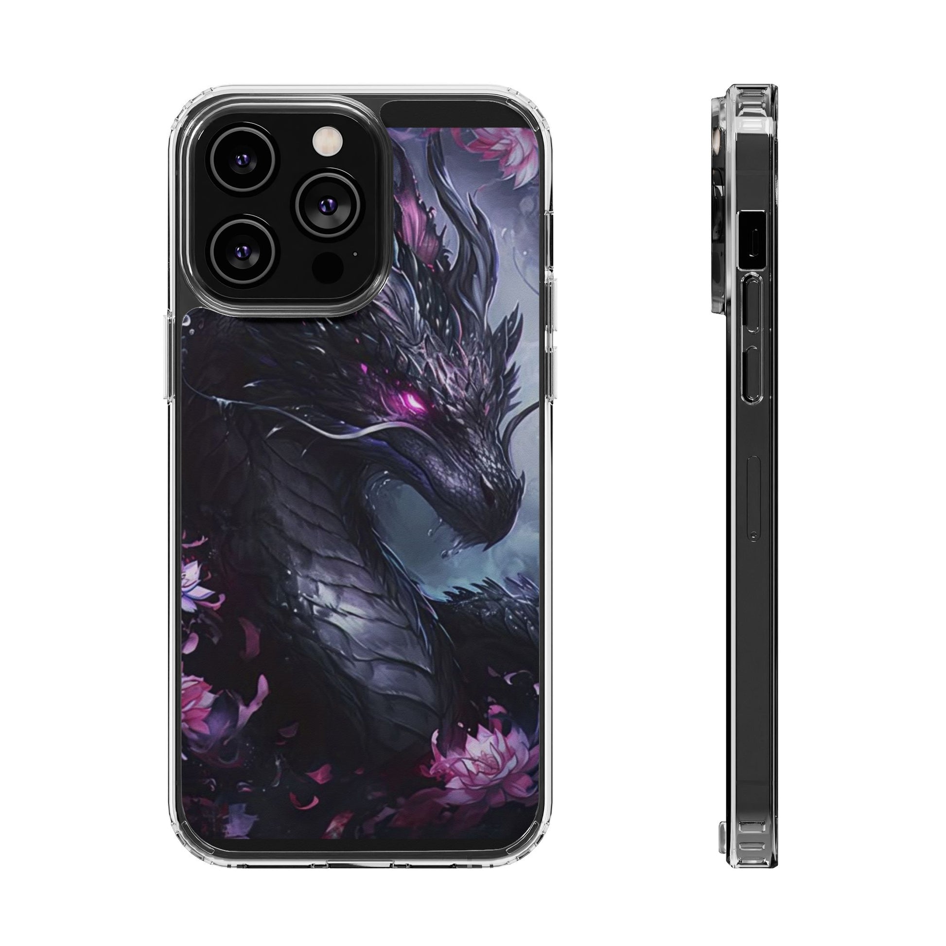 Phone Cases, Purple Dragon Design, iPhone Samsung Case, Protective Cover, Unique