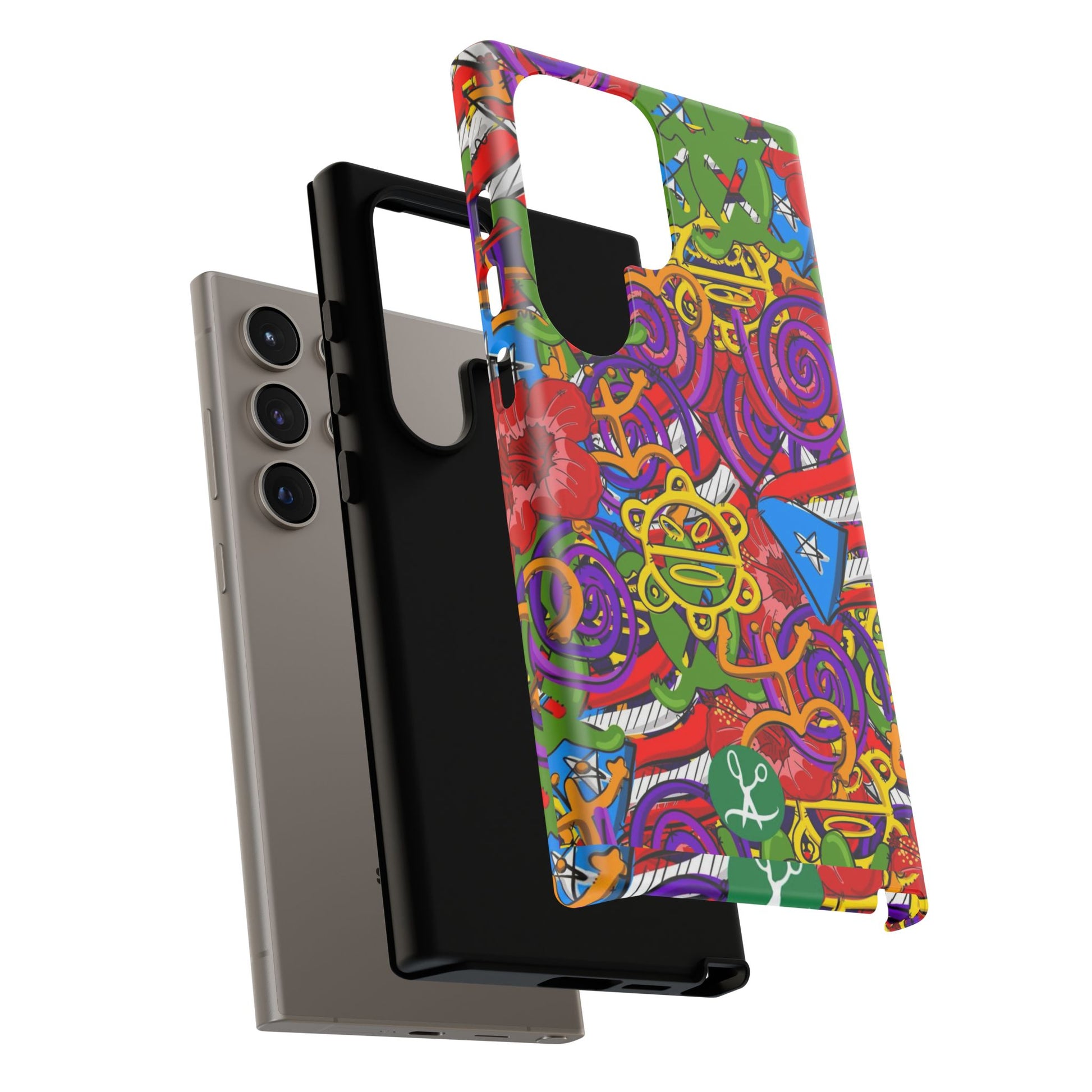 Puerto Rico Taino Tribal Art Tough Cases for iPhones, Samsung, and Pixel