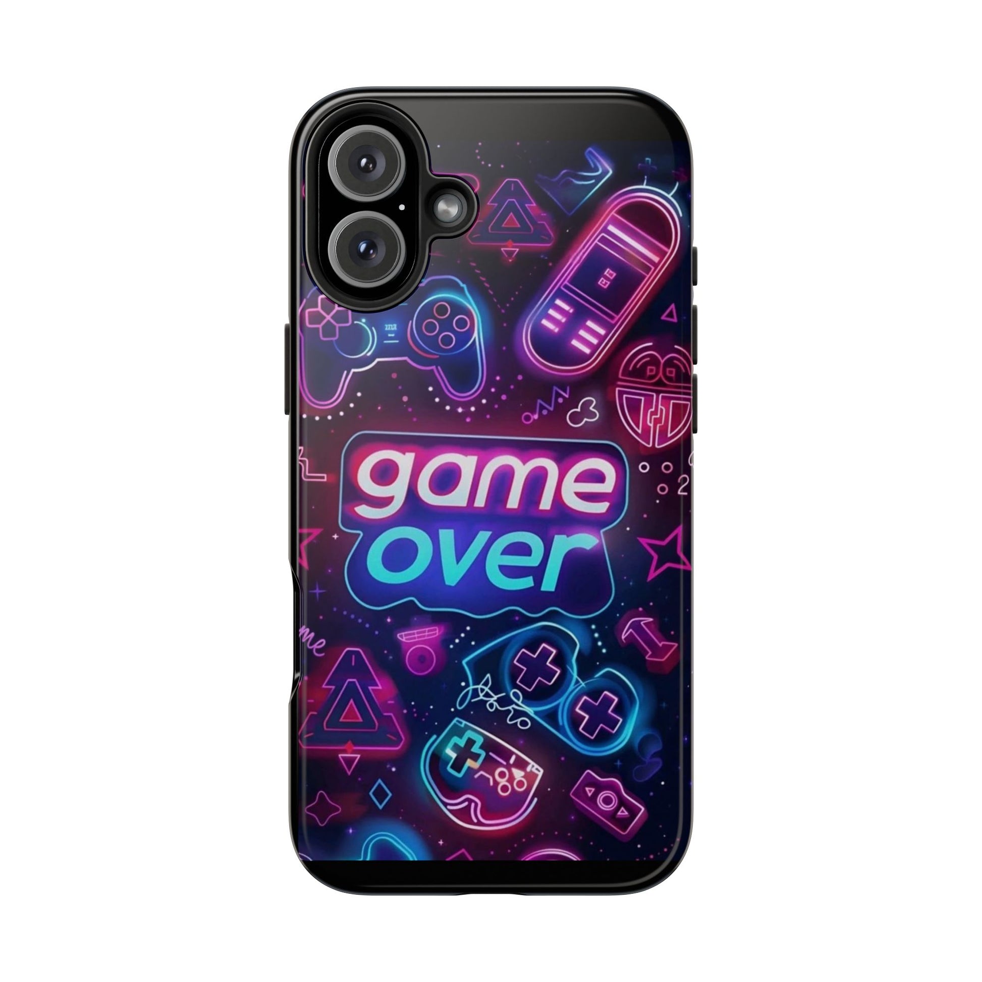 Game Over Gamer Themed Phone Cases for Iphones & Samsung Phones