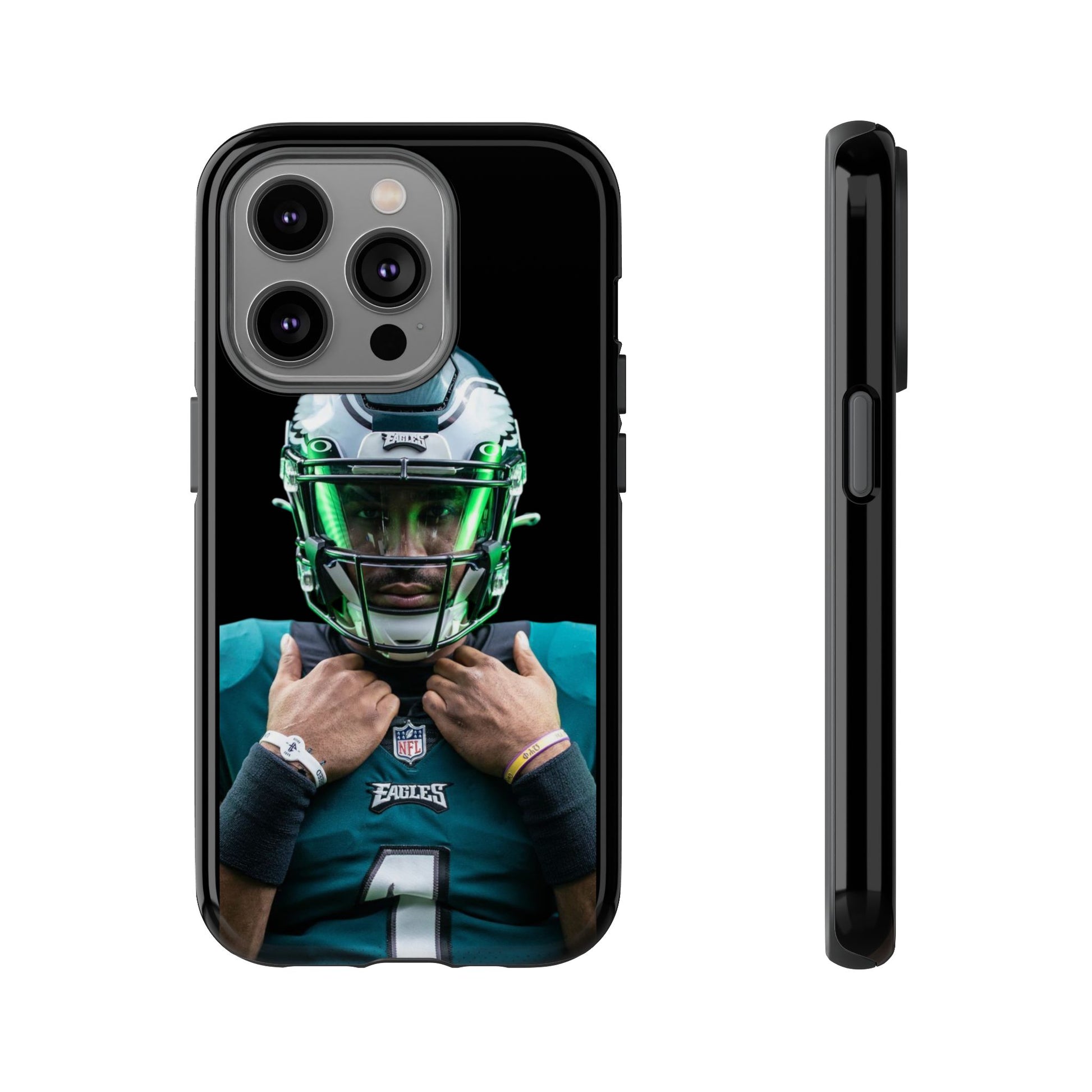 Eagles Football Jalen Hurts Tough Cases for iPhones, Samsung, and Pixel