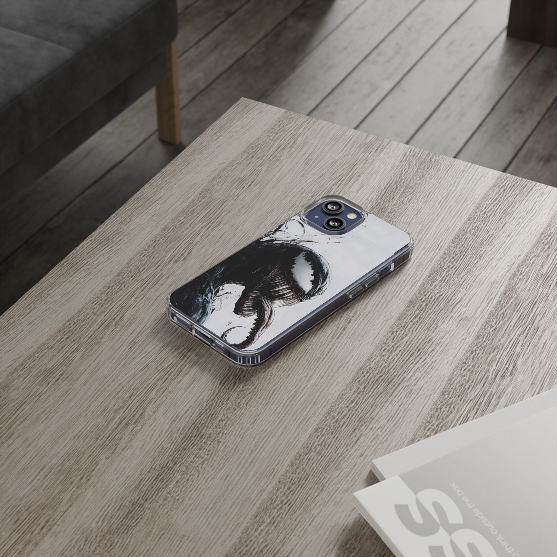 Phone Case, Venom Villain Comic Book Themed Clear Case for Select Phones,
