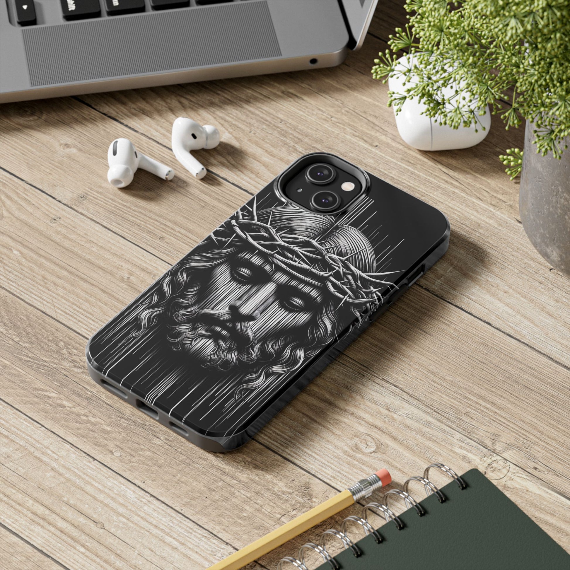 Jesus The King Crown Christian Phone Cases for iPhones & Samsung Phones