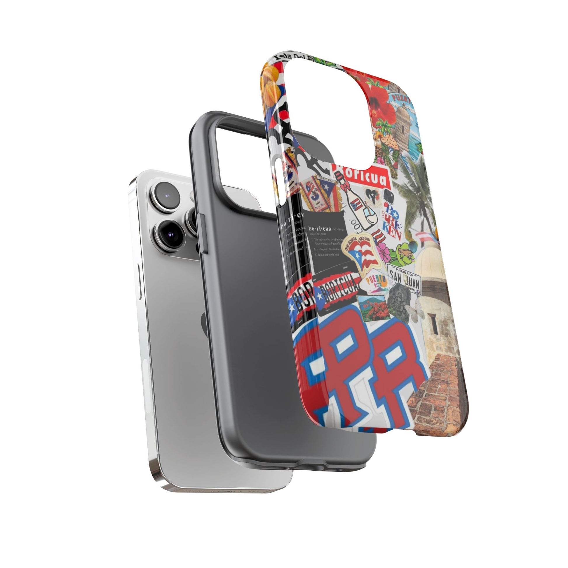 Puerto Rico Boricua Art Tough Cases for iPhones, Samsung, and Pixel