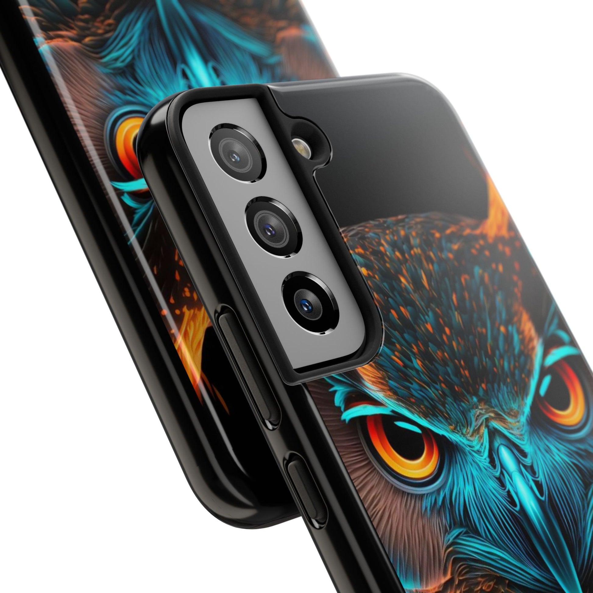Neon Owl Theme Phone Cases for iPhones & Samsung Phones