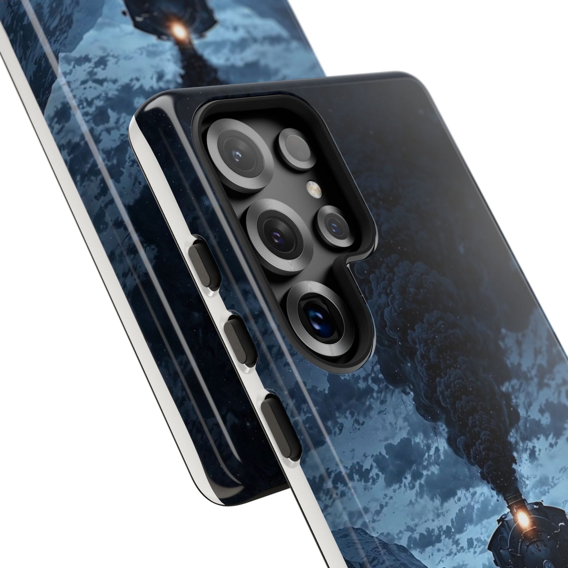 Steam Engine Train Themed Tough Cases for iPhones, Samsung, and Pixel