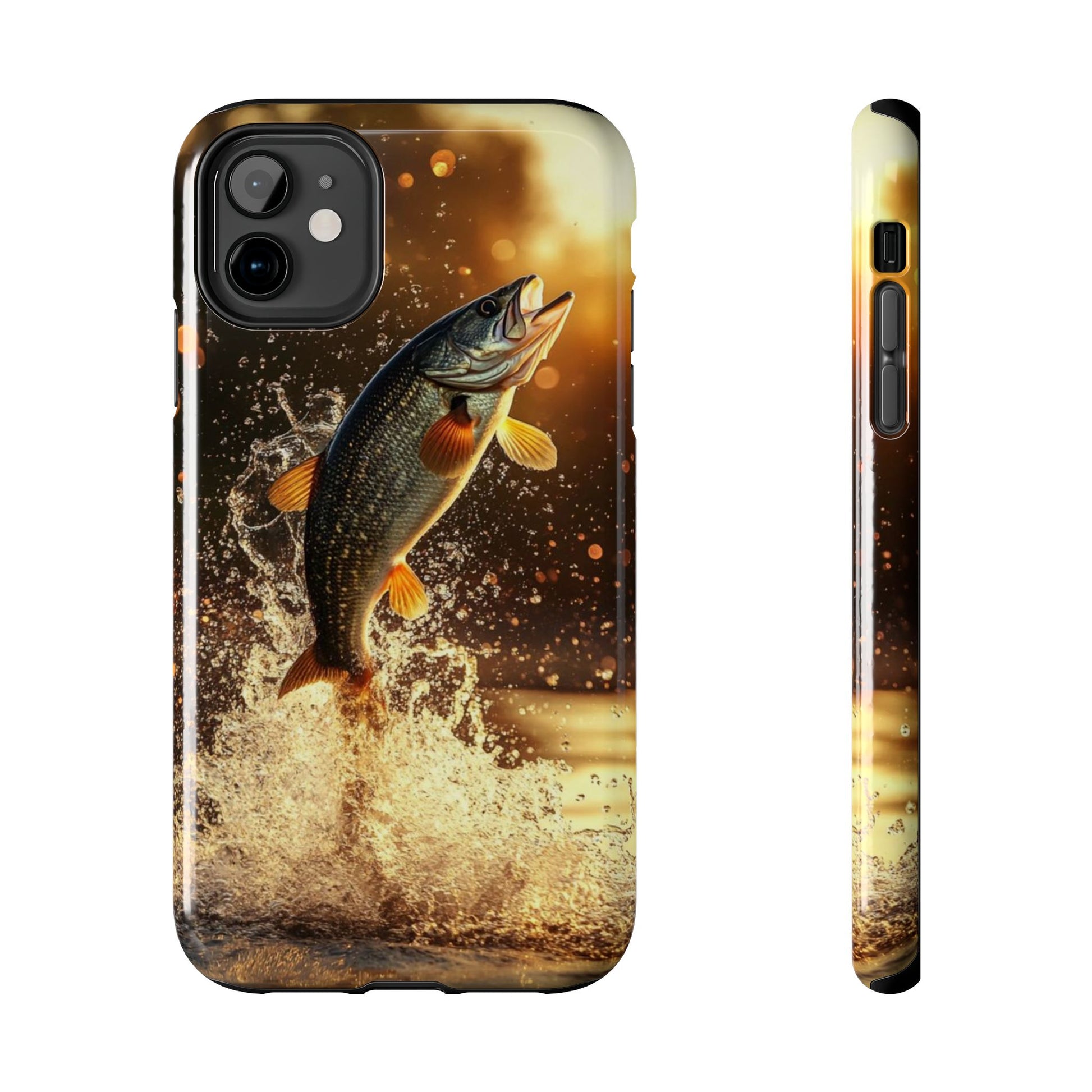 Jumping Bass Fish Theme Phone Cases for iPhones & Samsung Phones