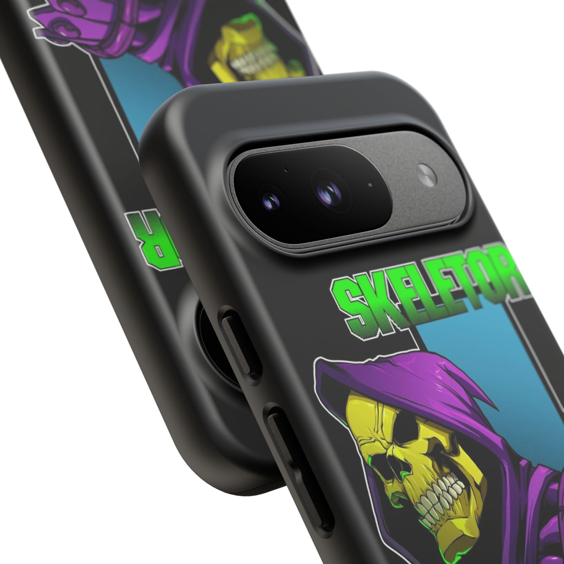 Skeletor Tough Cases for iPhones, Samsung, and Pixel