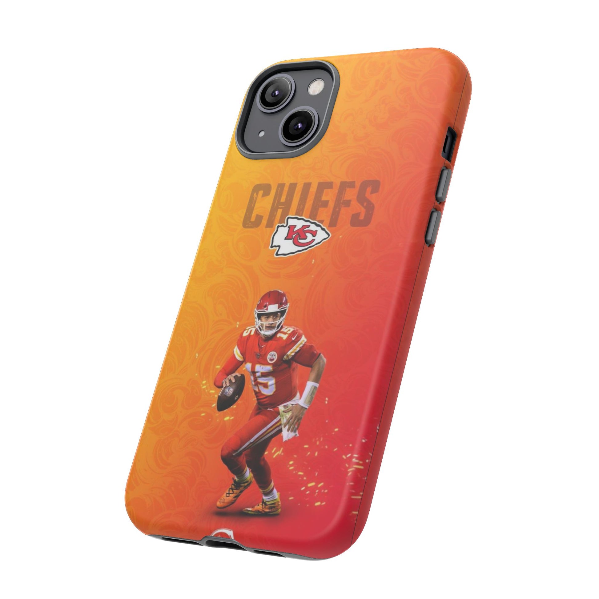 Kansas City Chiefs Patrick Mahomes Football Tough Cases for iPhones, Samsung, and Pixel