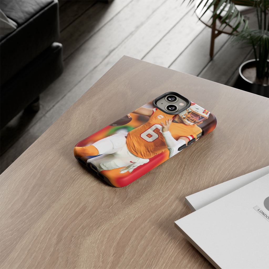 Tampa Bay Buccaneers Baker Mayfield Football Tough Cases for iPhones, Samsung, and Pixel