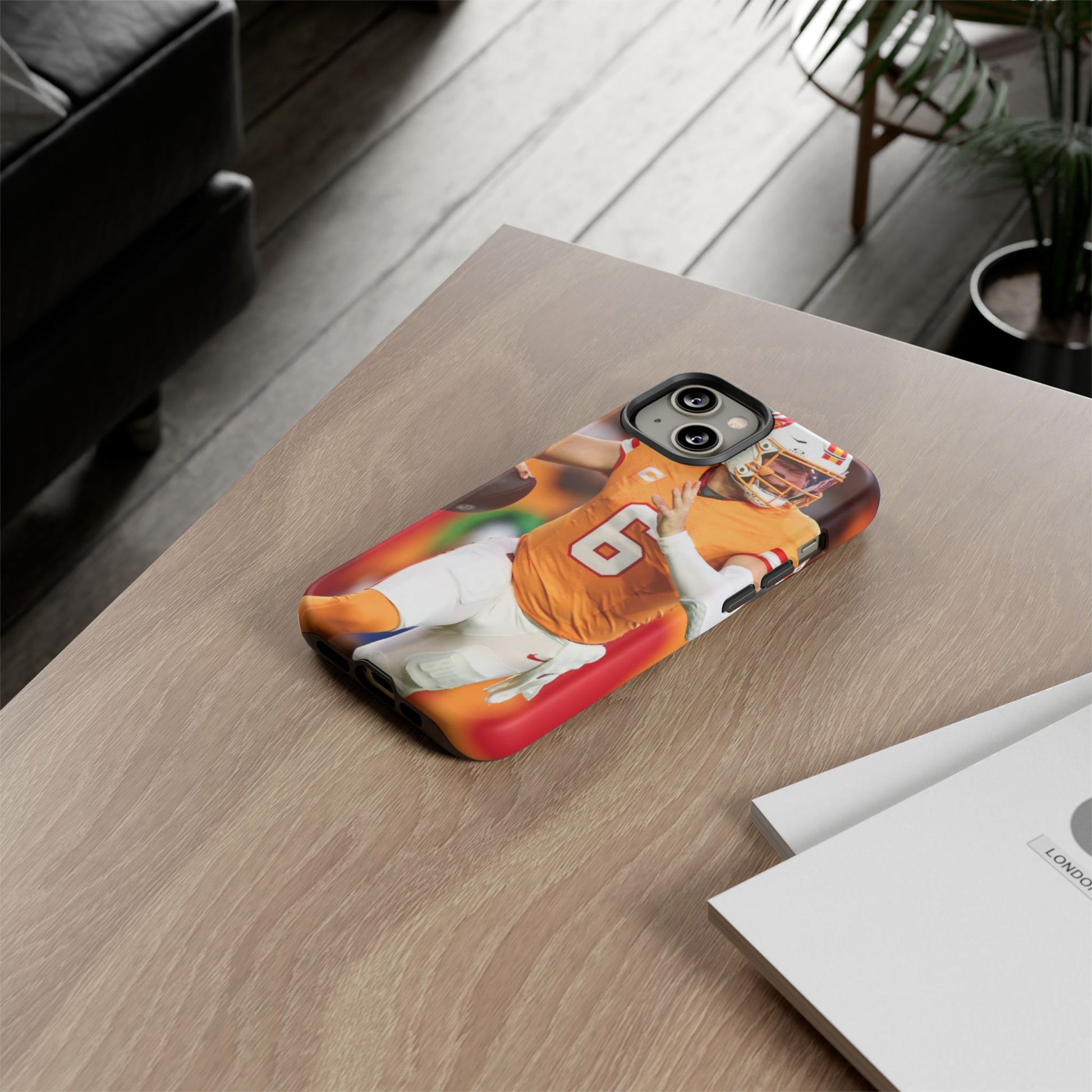 Tampa Bay Buccaneers Baker Mayfield Football Tough Cases for iPhones, Samsung, and Pixel