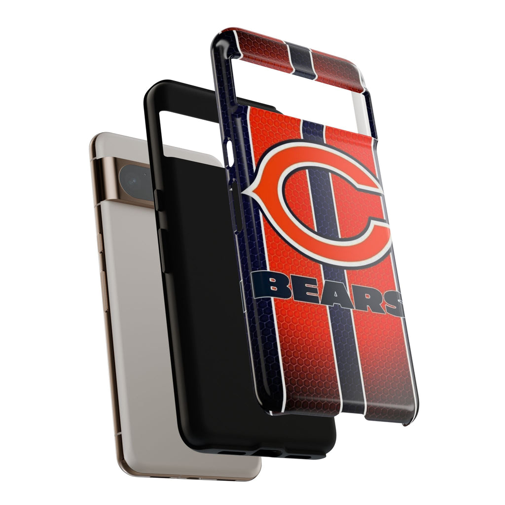 Chicago Bears Stripes Football Phone Case, Tough Cases for iPhones, Samsung, and Pixel
