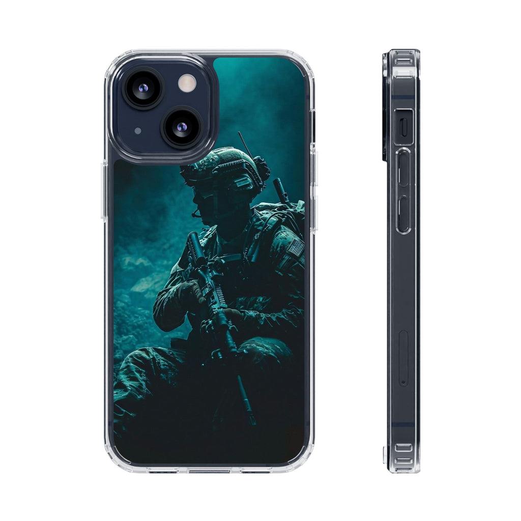 USA Military Inspired design Clear Phone Cases for Iphone and Samsung phones