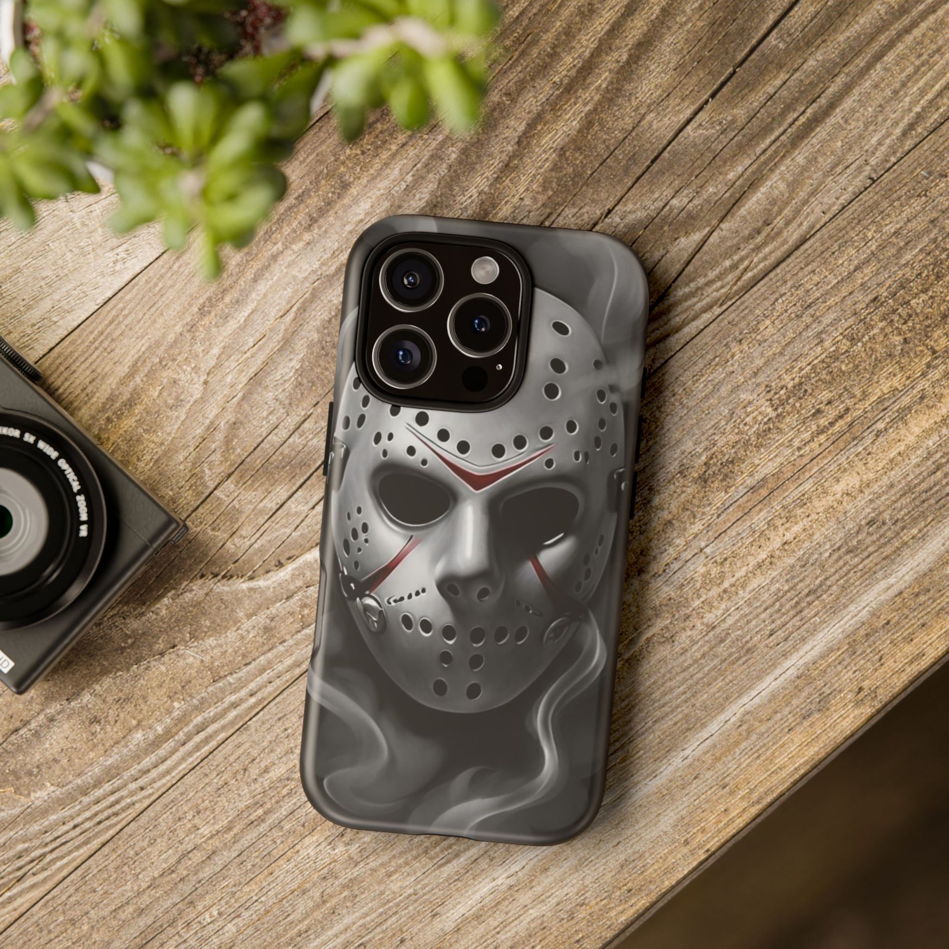 Friday the 13th Jason's Mask Tough Cases for iPhones, Samsung, and Pixel