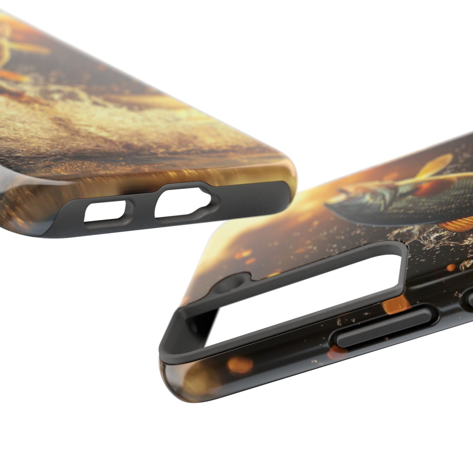 Jumping Bass Fish Theme Phone Cases for iPhones & Samsung Phones