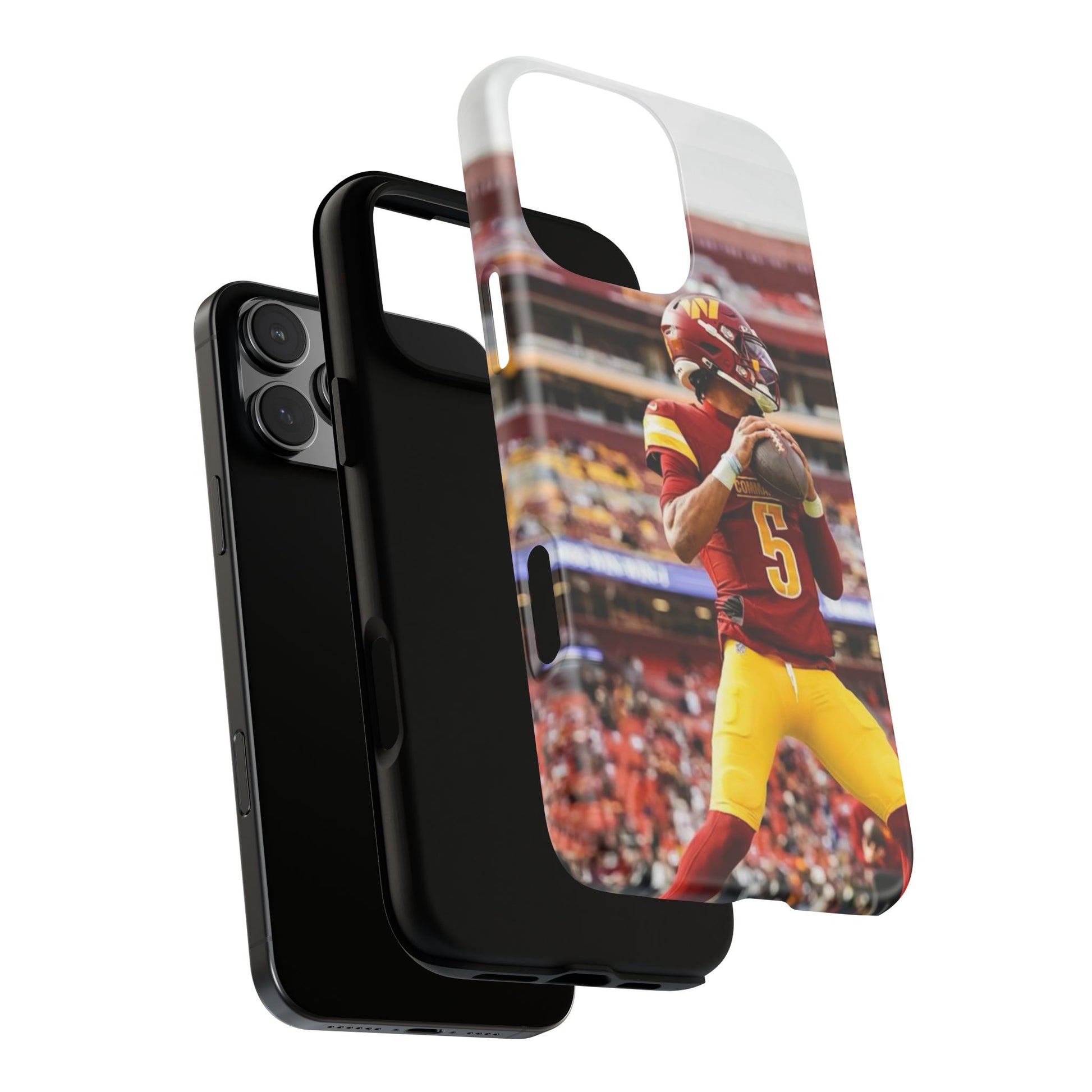 Jayden Daniels Washington Football Tough Cases for iPhones, Samsung, and Pixel