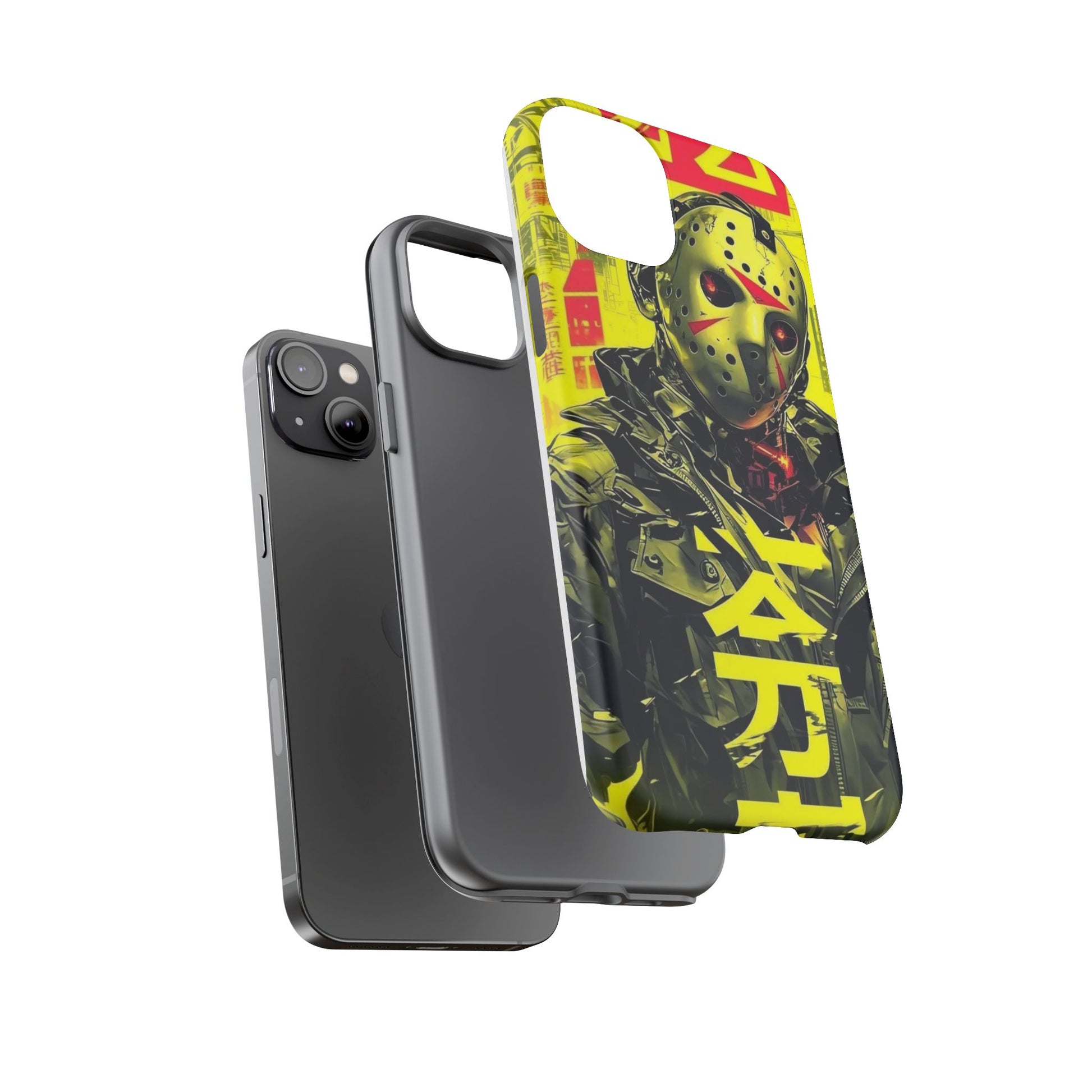 Cyberpunk X Jason Voorhees Tough Cases for iPhones, Samsung, and Pixel