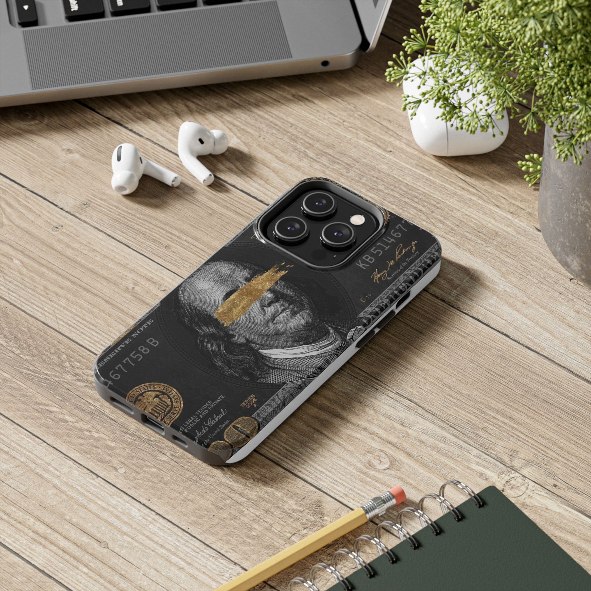 Hundred Dollar Bill Phone Cases for Iphones & Samsung Durable